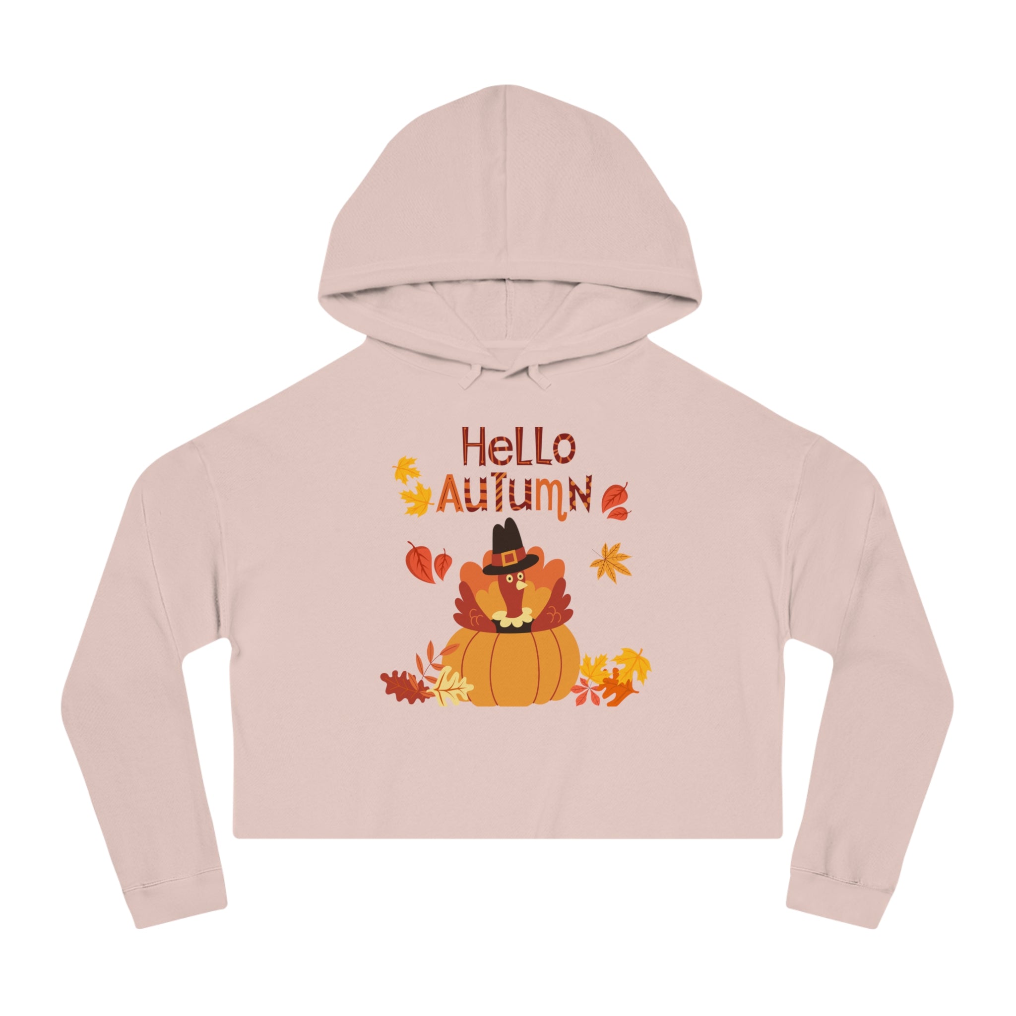 Hello Autumn Women’s Cropped Hooded Sweatshirt