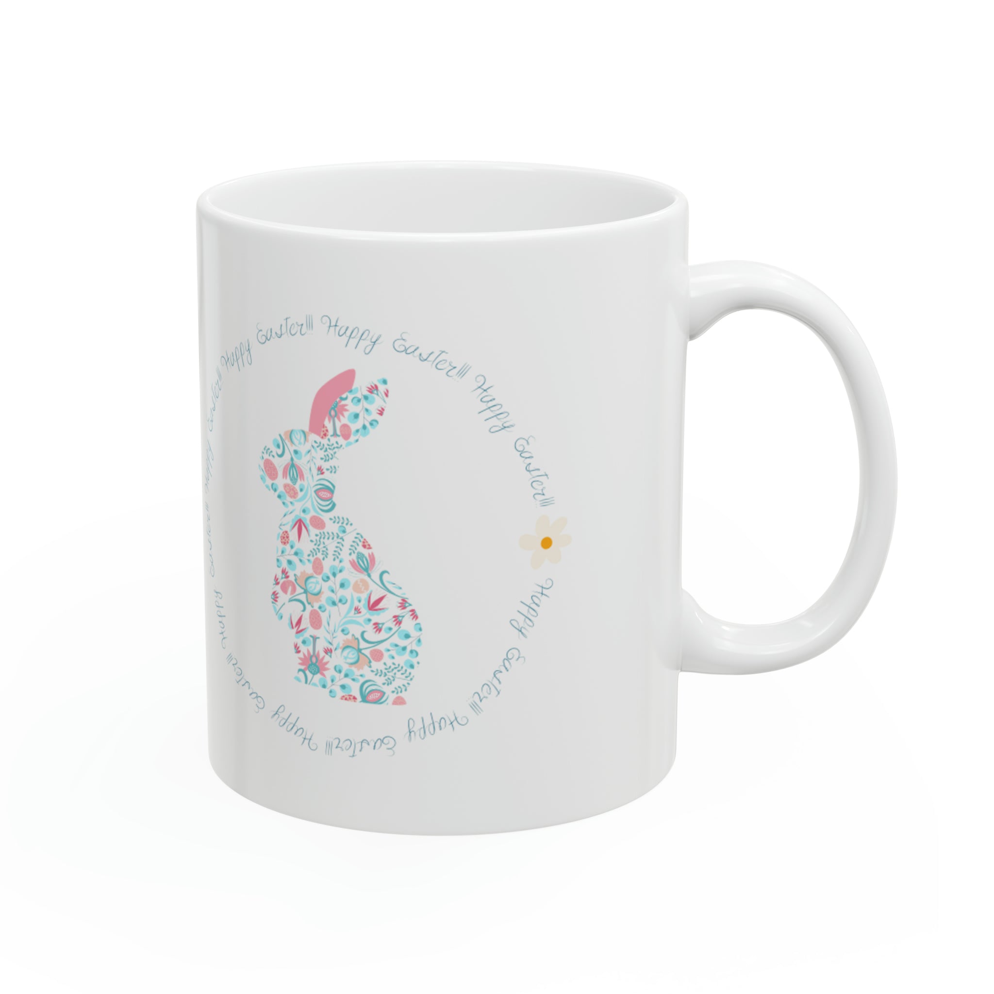 Happy Easter Rabbit Day Ceramic Mug, 11oz