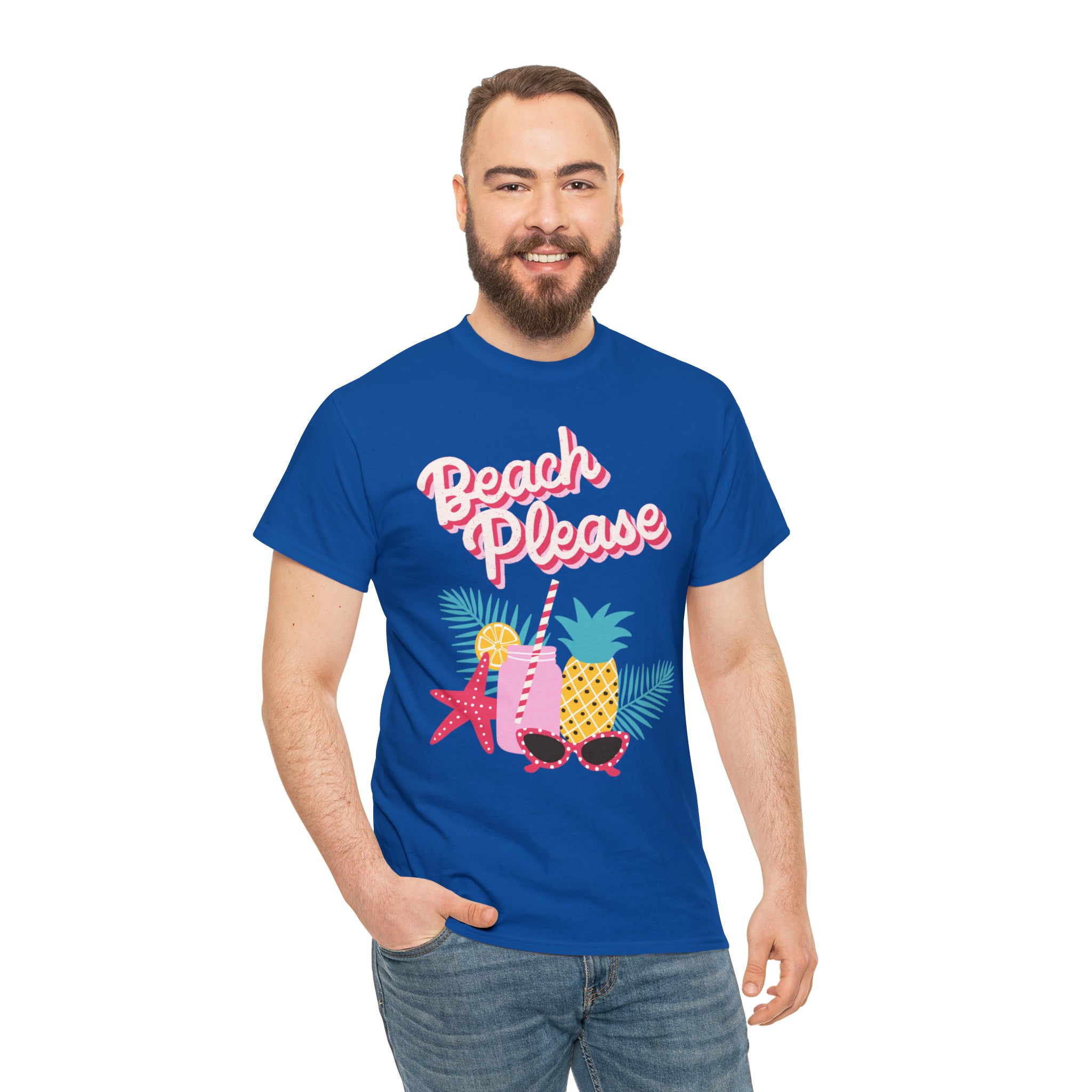 Beach Please Unisex Heavy Cotton Tee