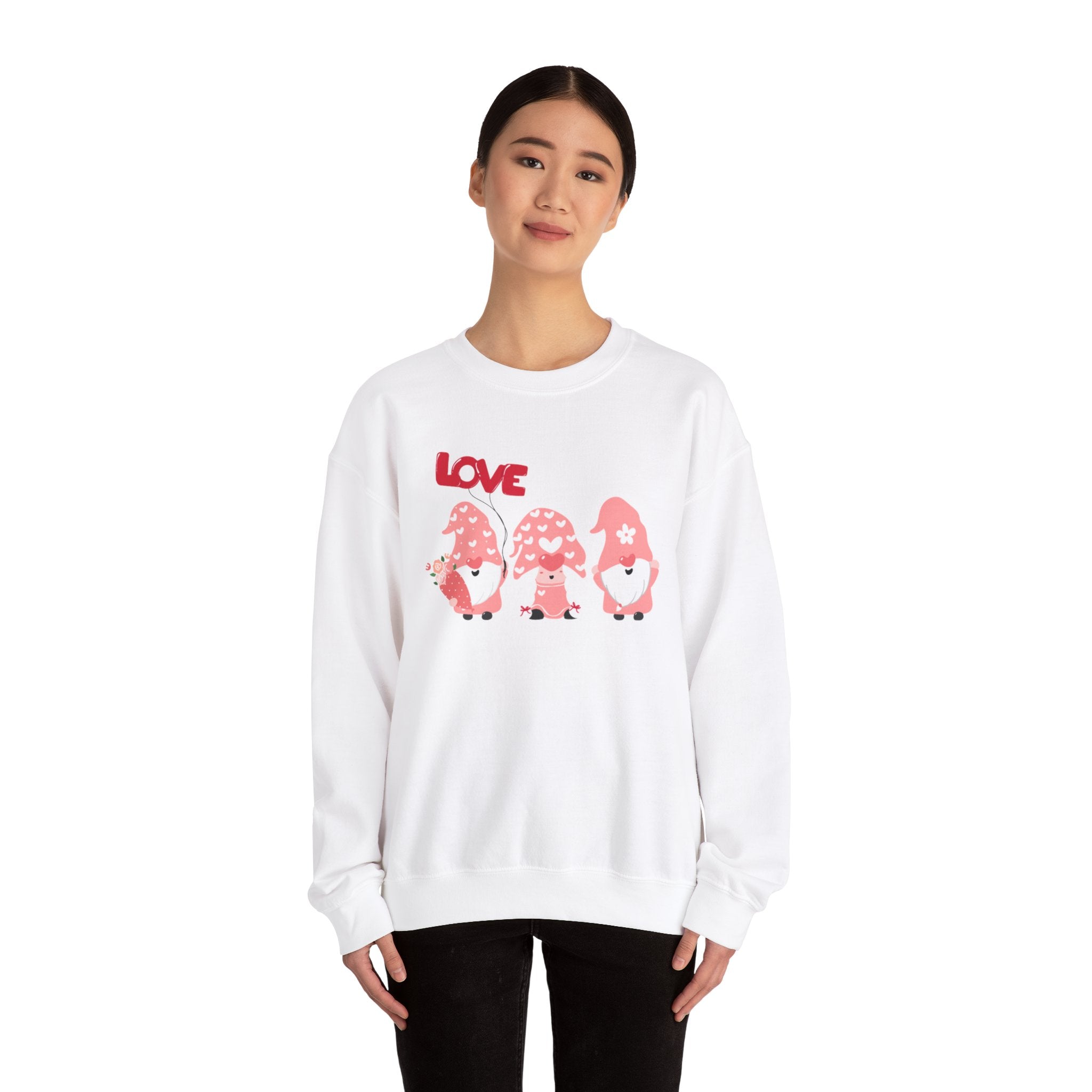 Love Gnome Day Unisex Heavy Blend™ Crewneck Sweatshirt