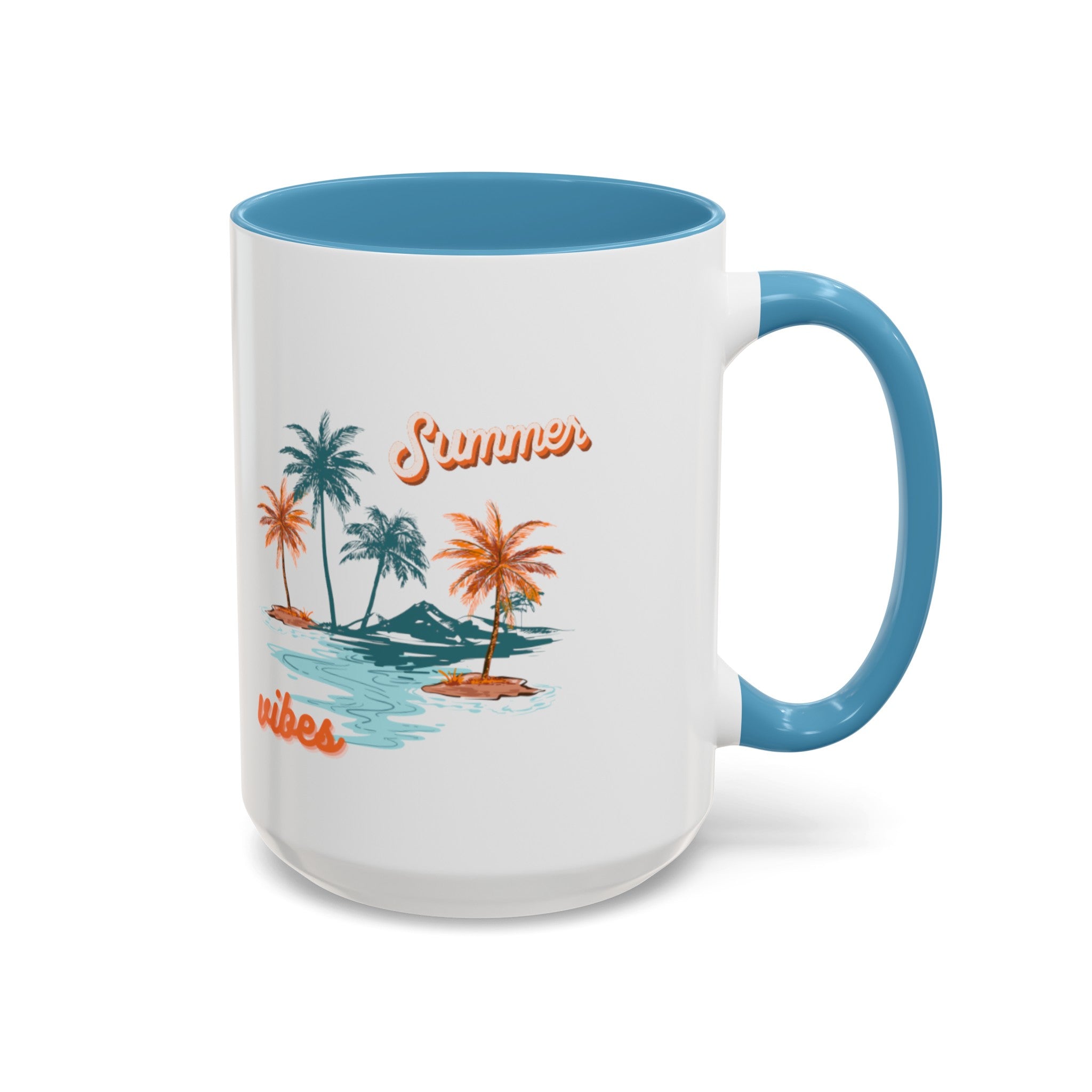 Summer Season Vibes Accent Coffee Mug (11, 15oz)