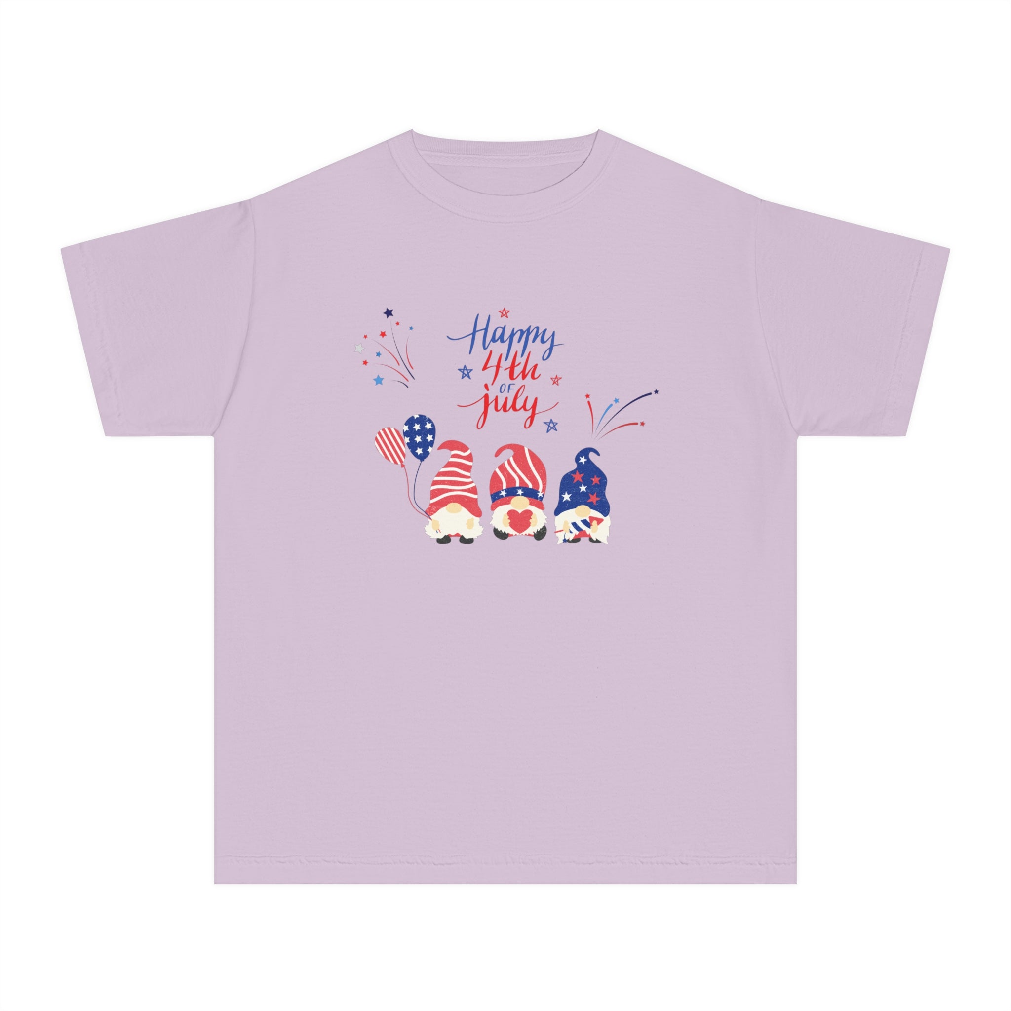 Happy 4th Of July Gnome Youth Midweight Tee