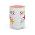 Summer Starfish Accent Coffee Mug (11, 15oz)