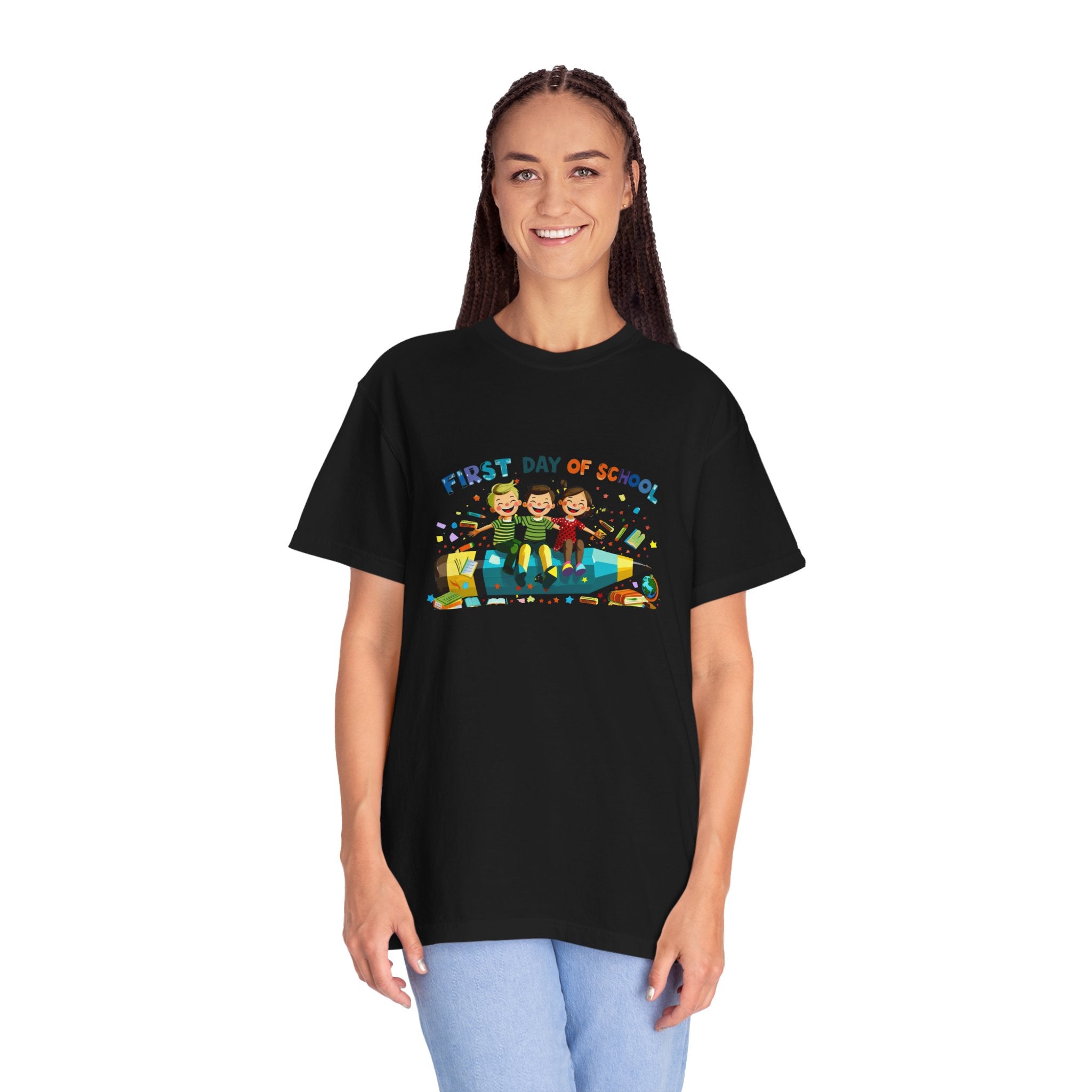First Day of School Unisex Garment-Dyed T-Shirt