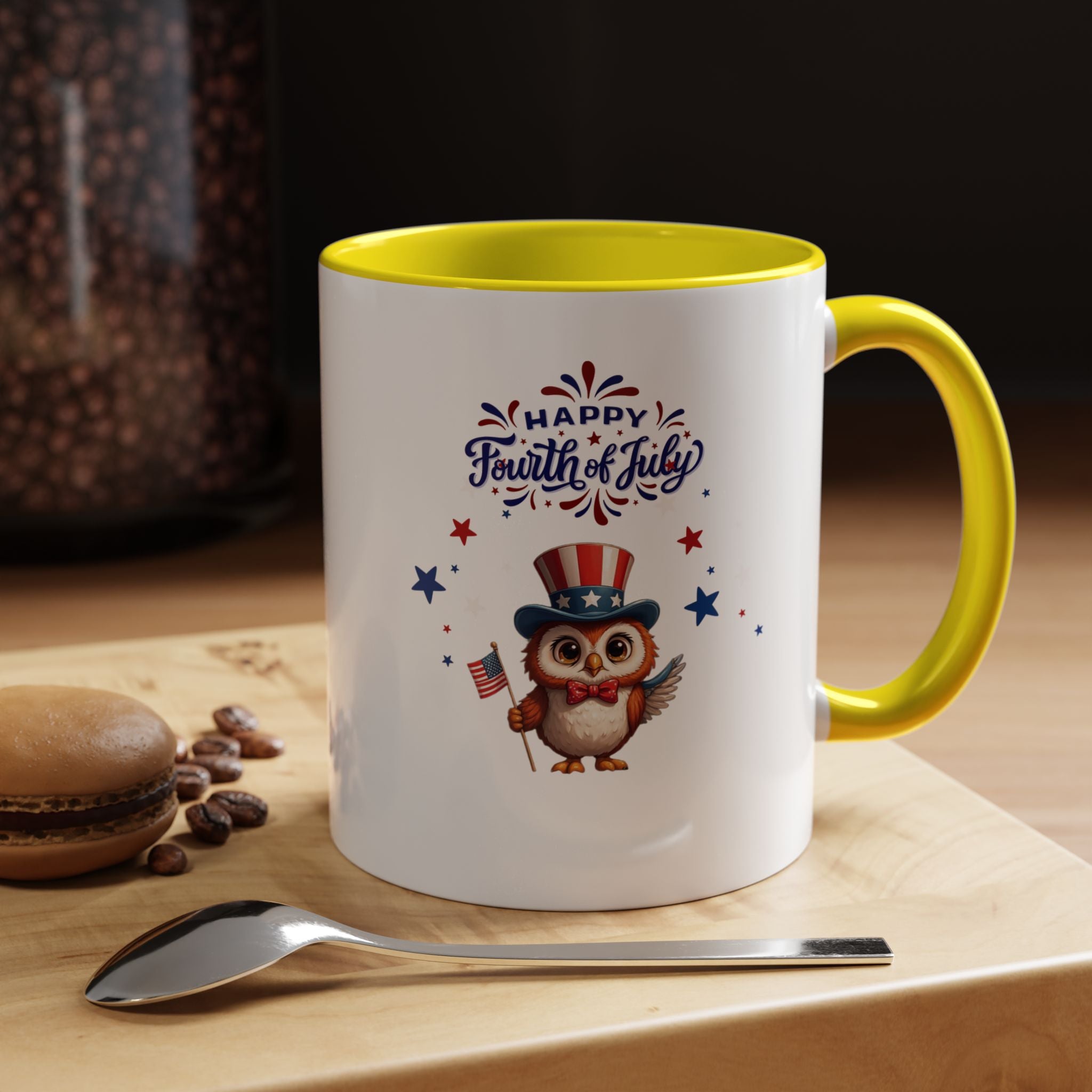 American Eagle Happy 4th of July Coffee Mug
