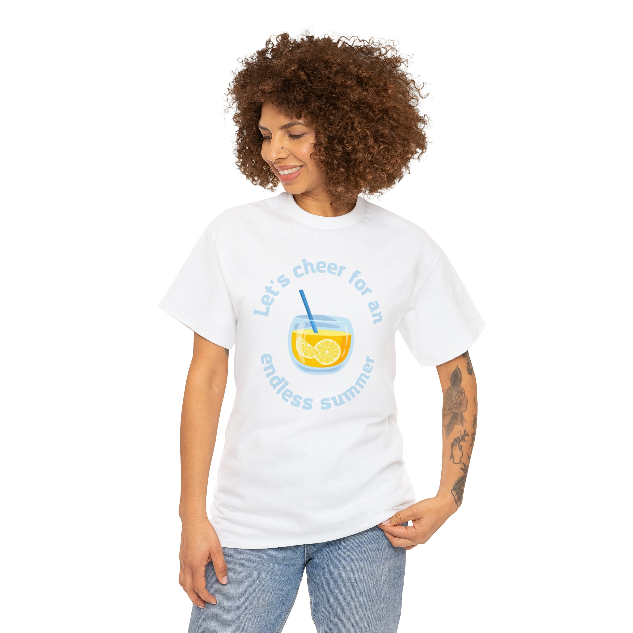 Let's Cheer For An Endless Summer Unisex Heavy Cotton Tee