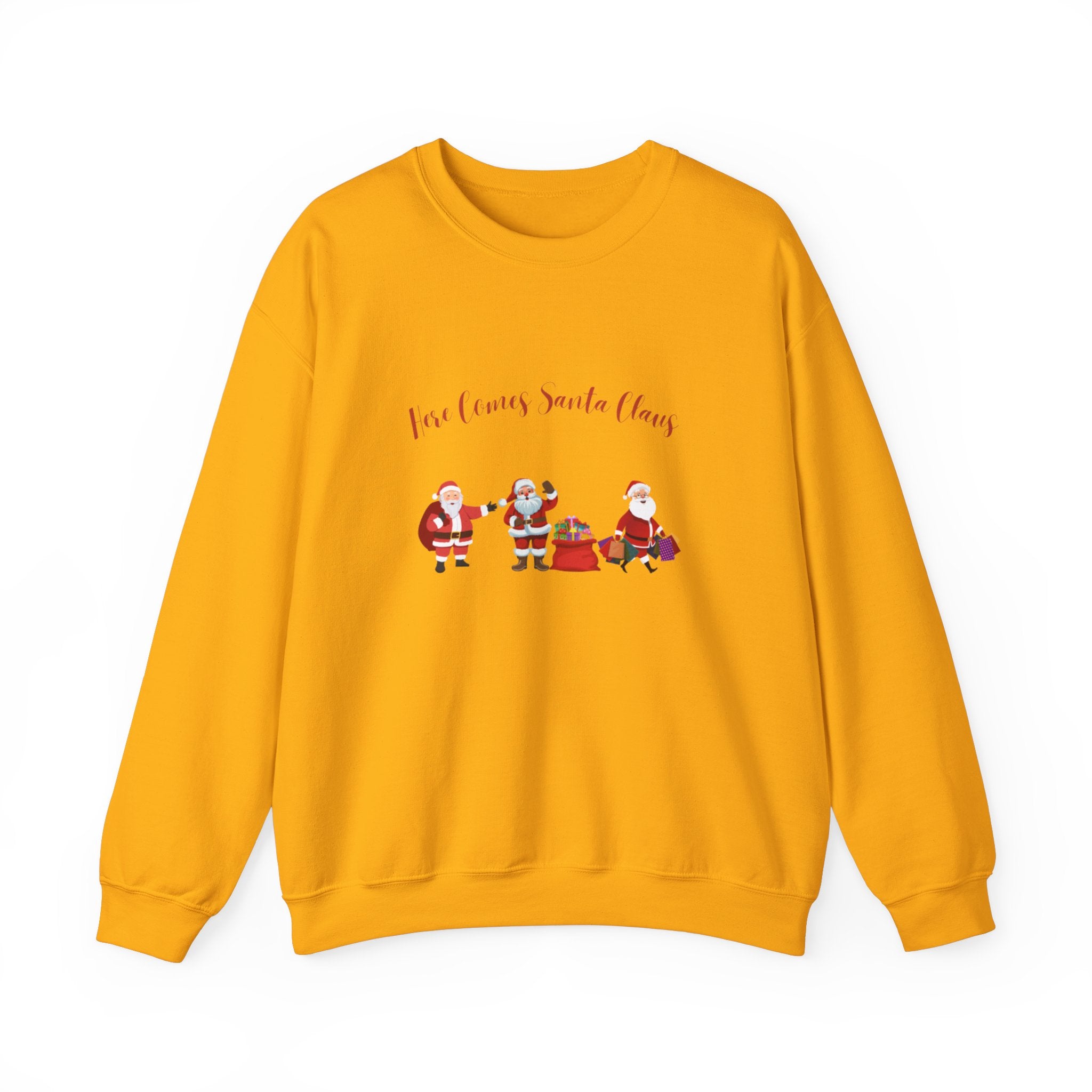 Here Comes Santa Claus Unisex Heavy Blend™ Crewneck Sweatshirt