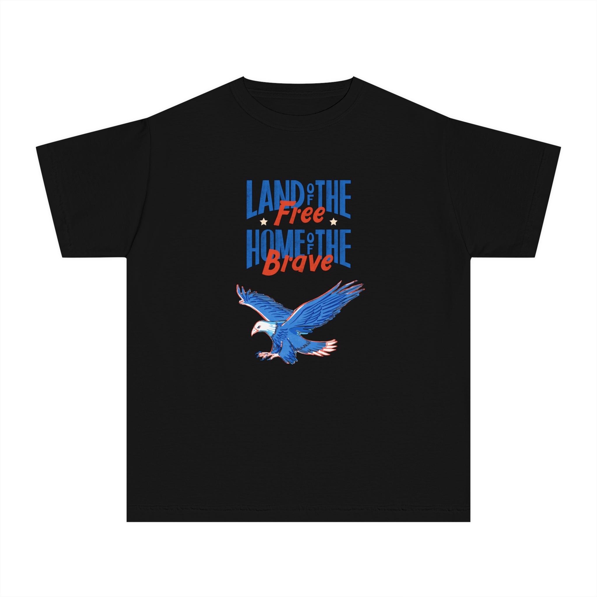 Land Of The Free Home Of The Brave Youth Midweight Tee
