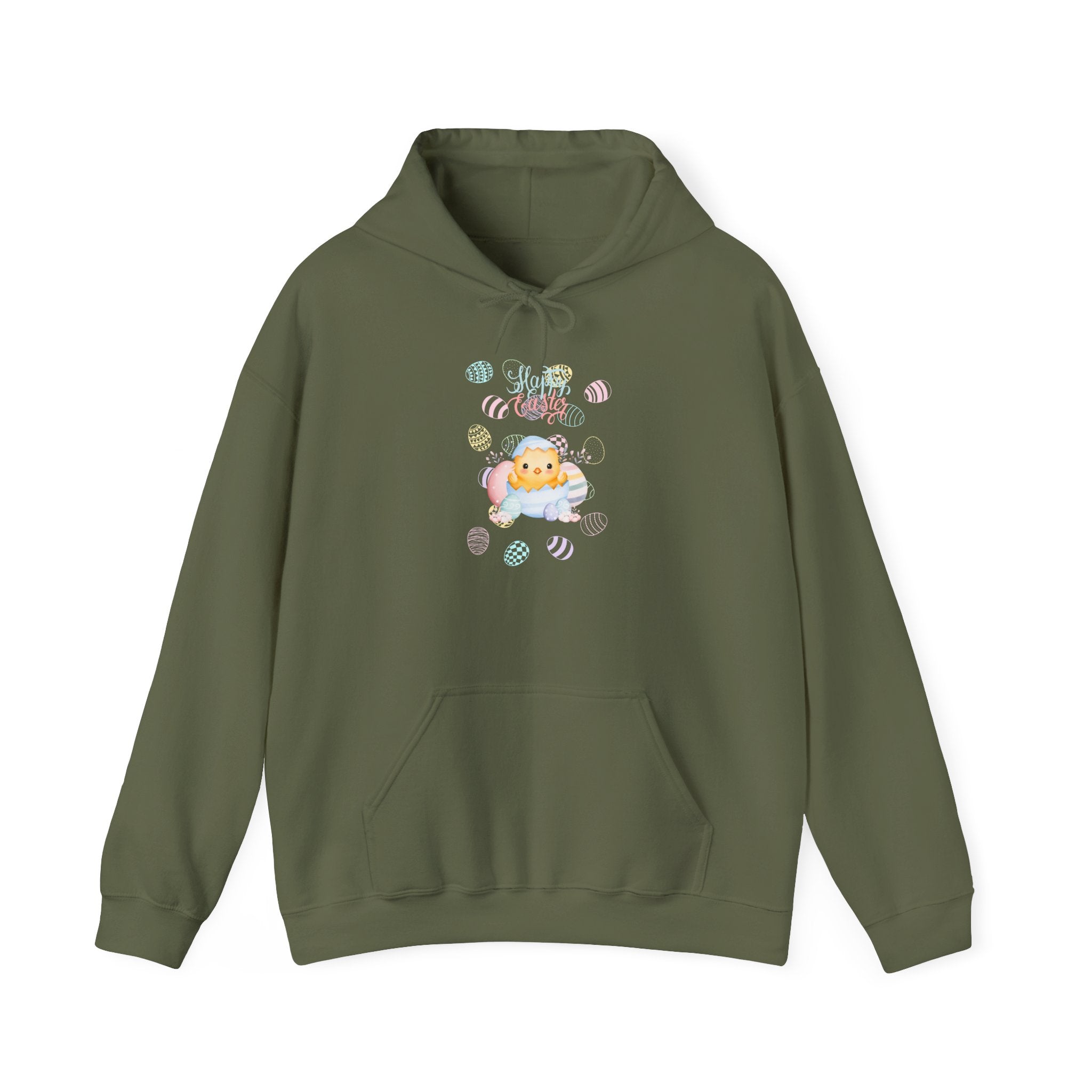 Chick Happy Easter Hooded Sweatshirt
