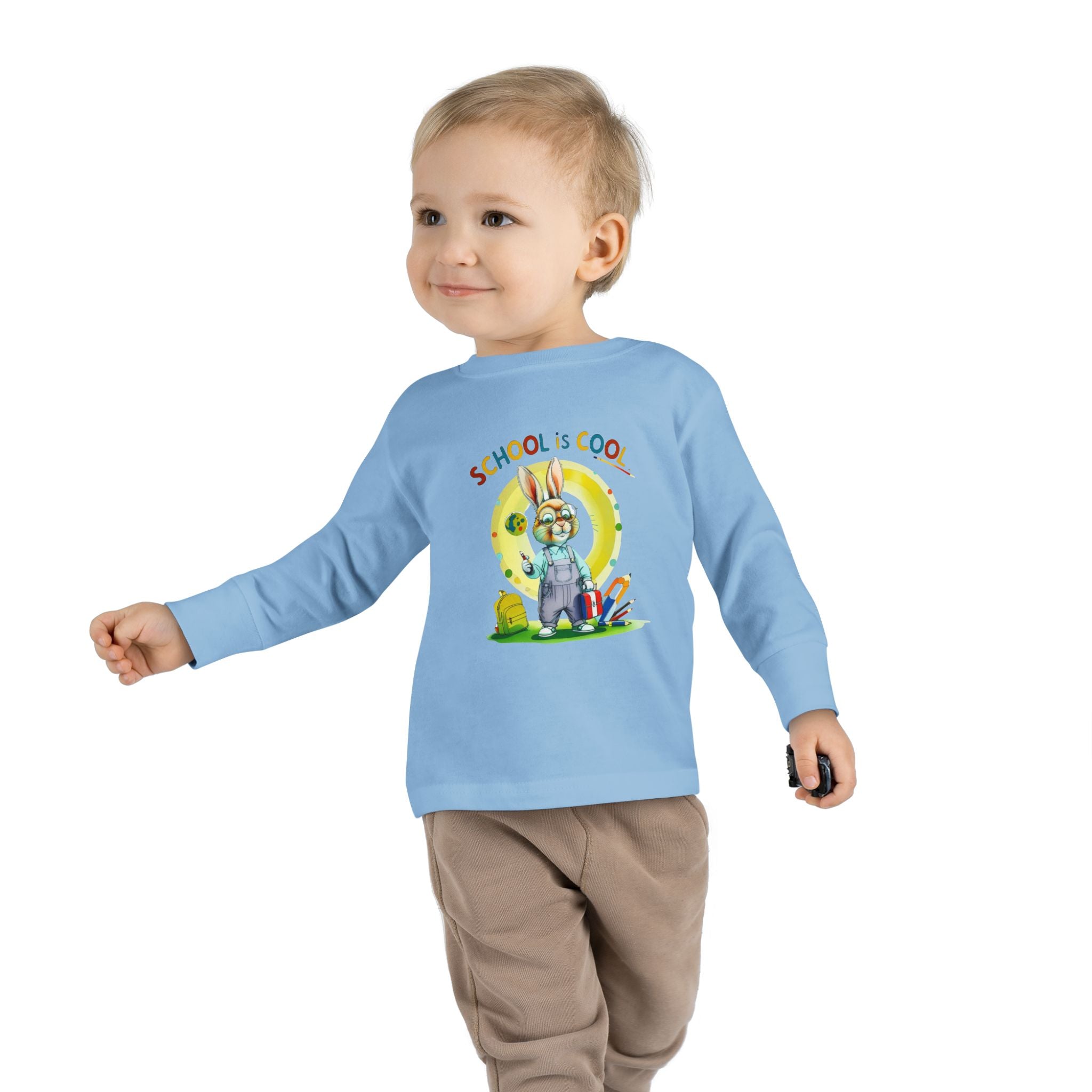 School is Cool Toddler Long Sleeve Tee