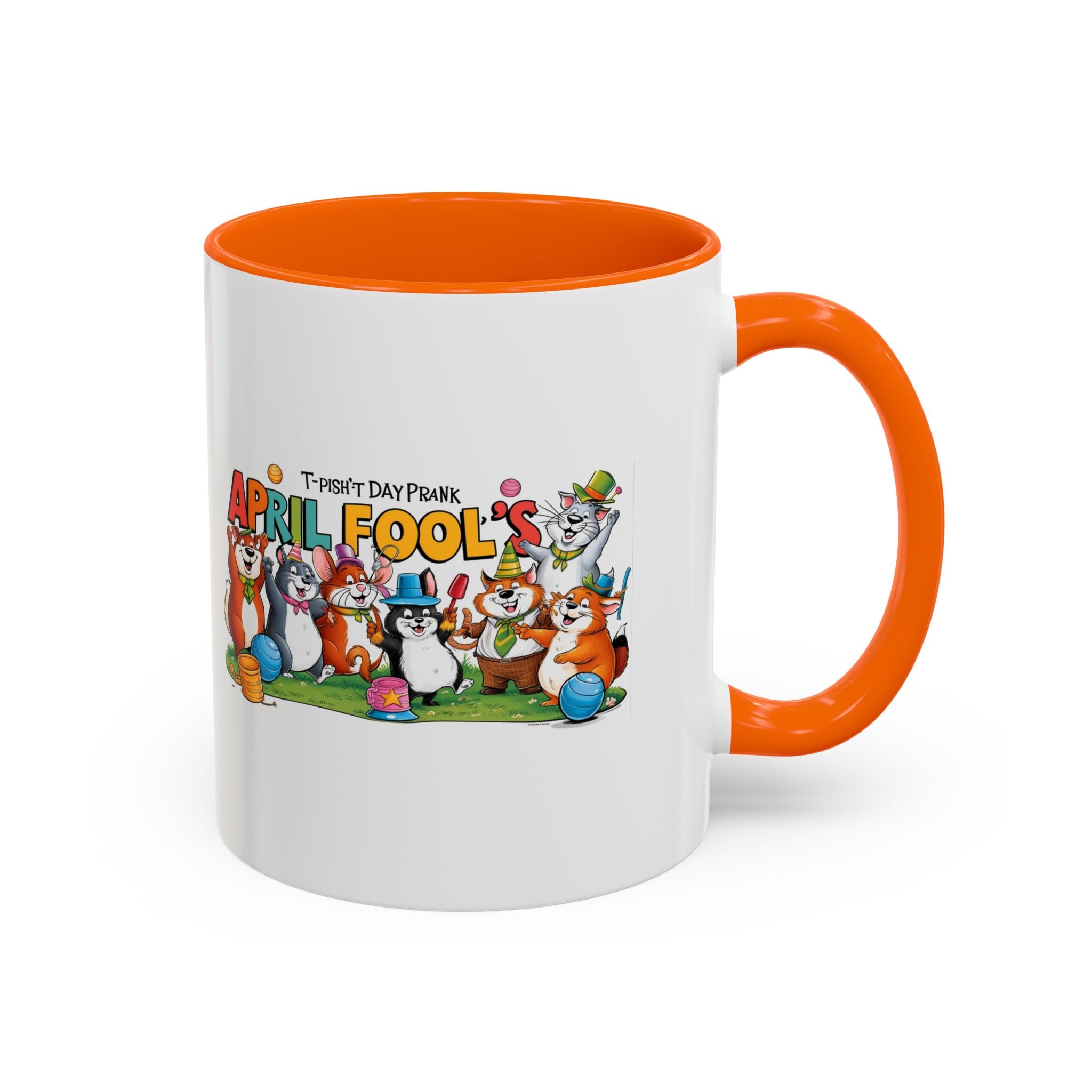 T-Pish'-T Day Prank Accent Coffee Mug