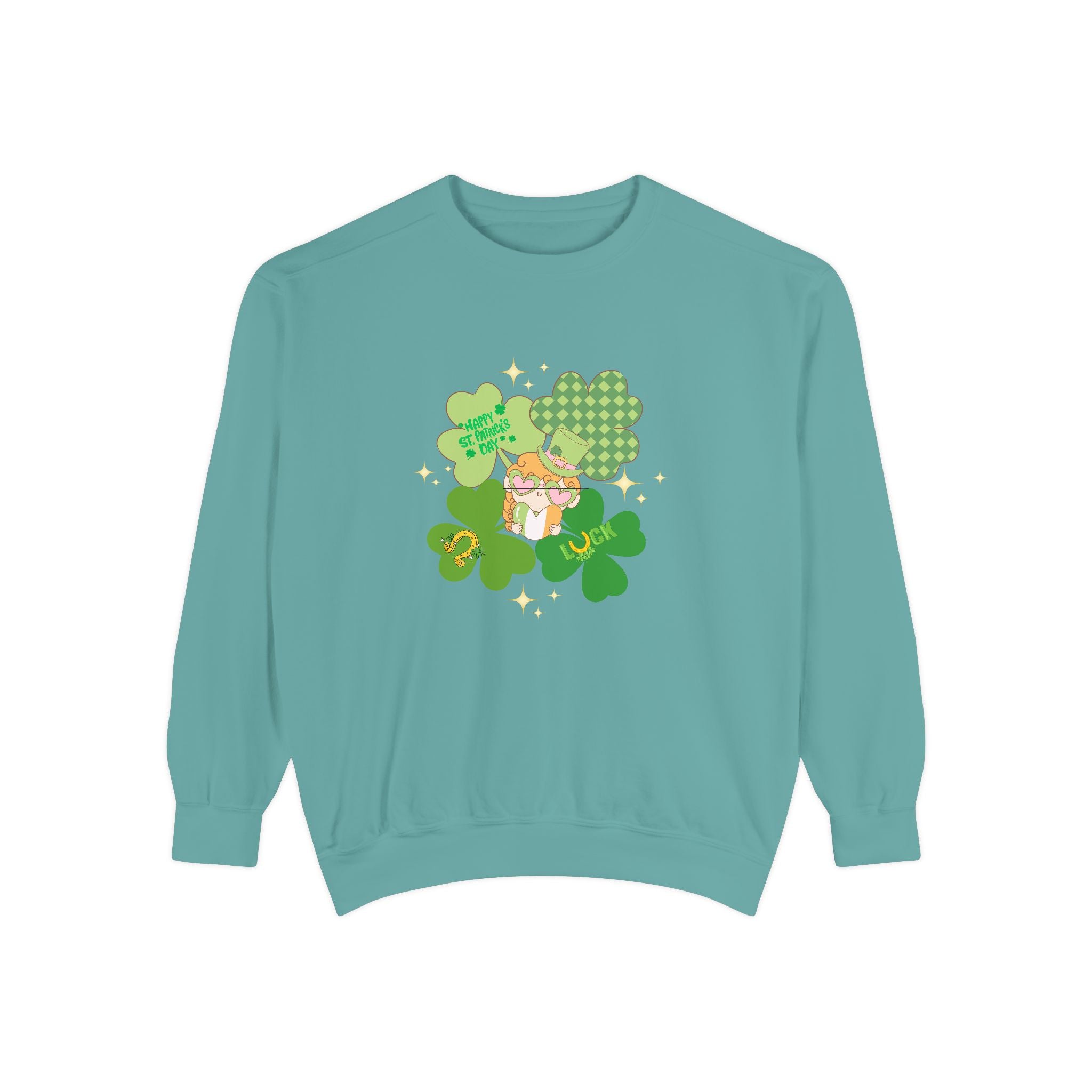 Retro St. Paddy's Day Unisex Garment-Dyed Sweatshirt