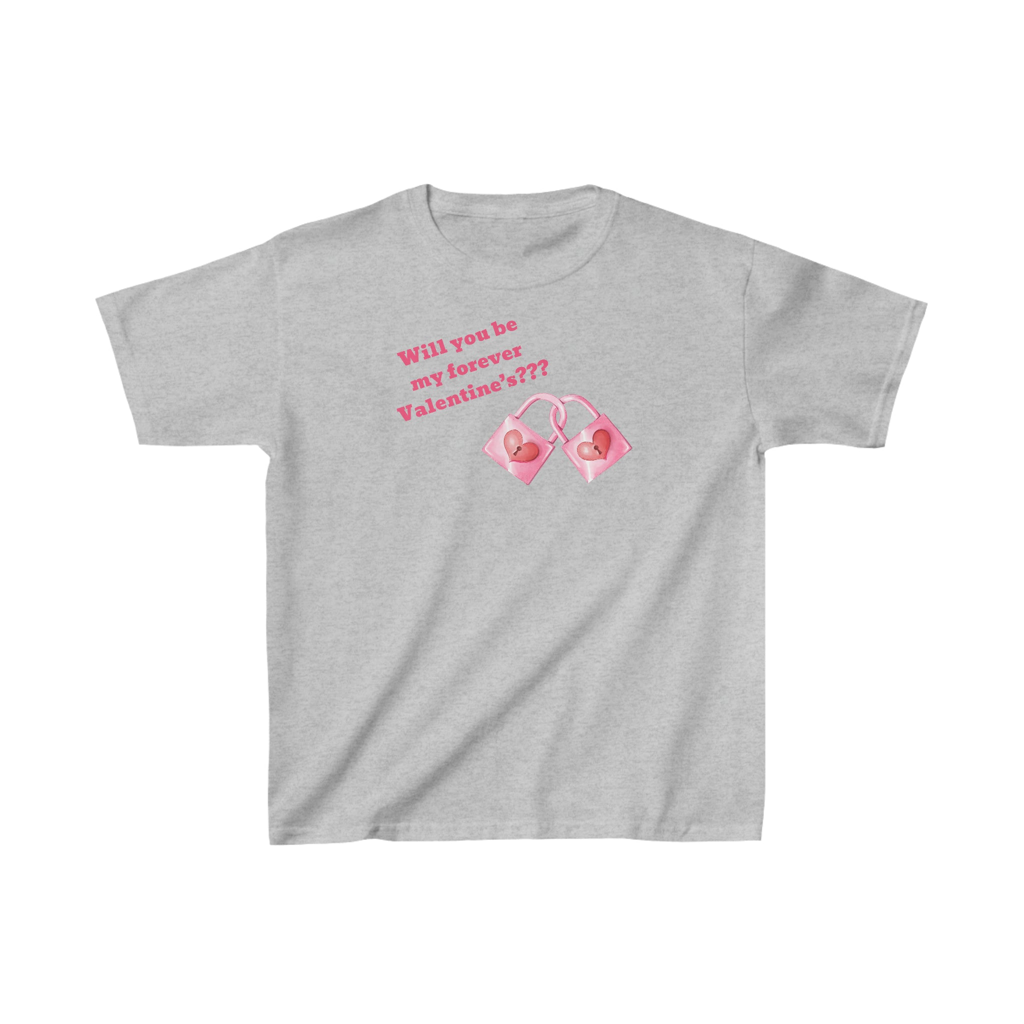 Will You Be My Forever Valentine?? Kids Heavy Cotton™ Tee