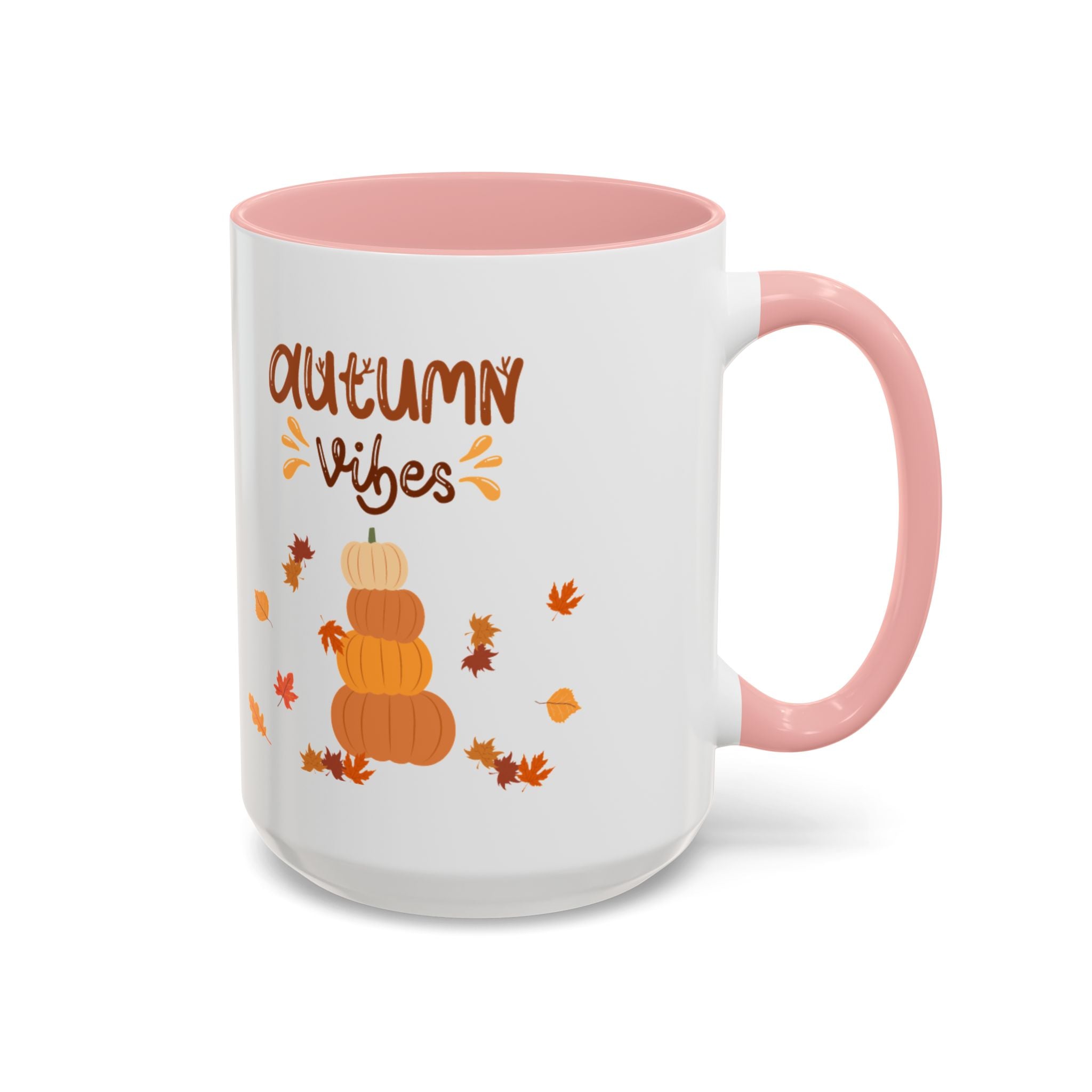 Autumn Vibes Accent Coffee Mug (11, 15oz)