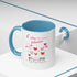 Meow Valentine's Day Accent Coffee Mug (11, 15oz)