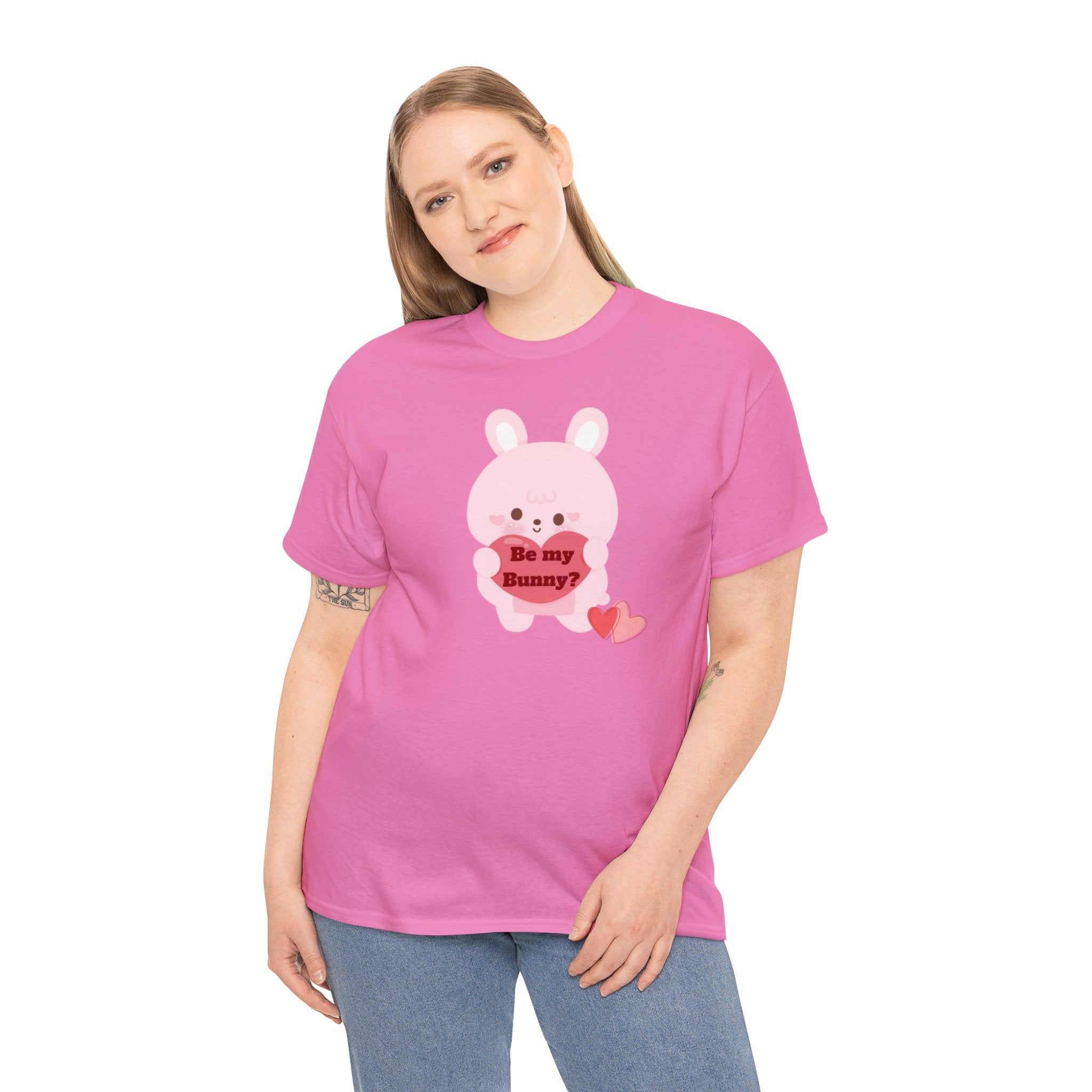 V-Day Bunny Unisex Heavy Cotton Tee