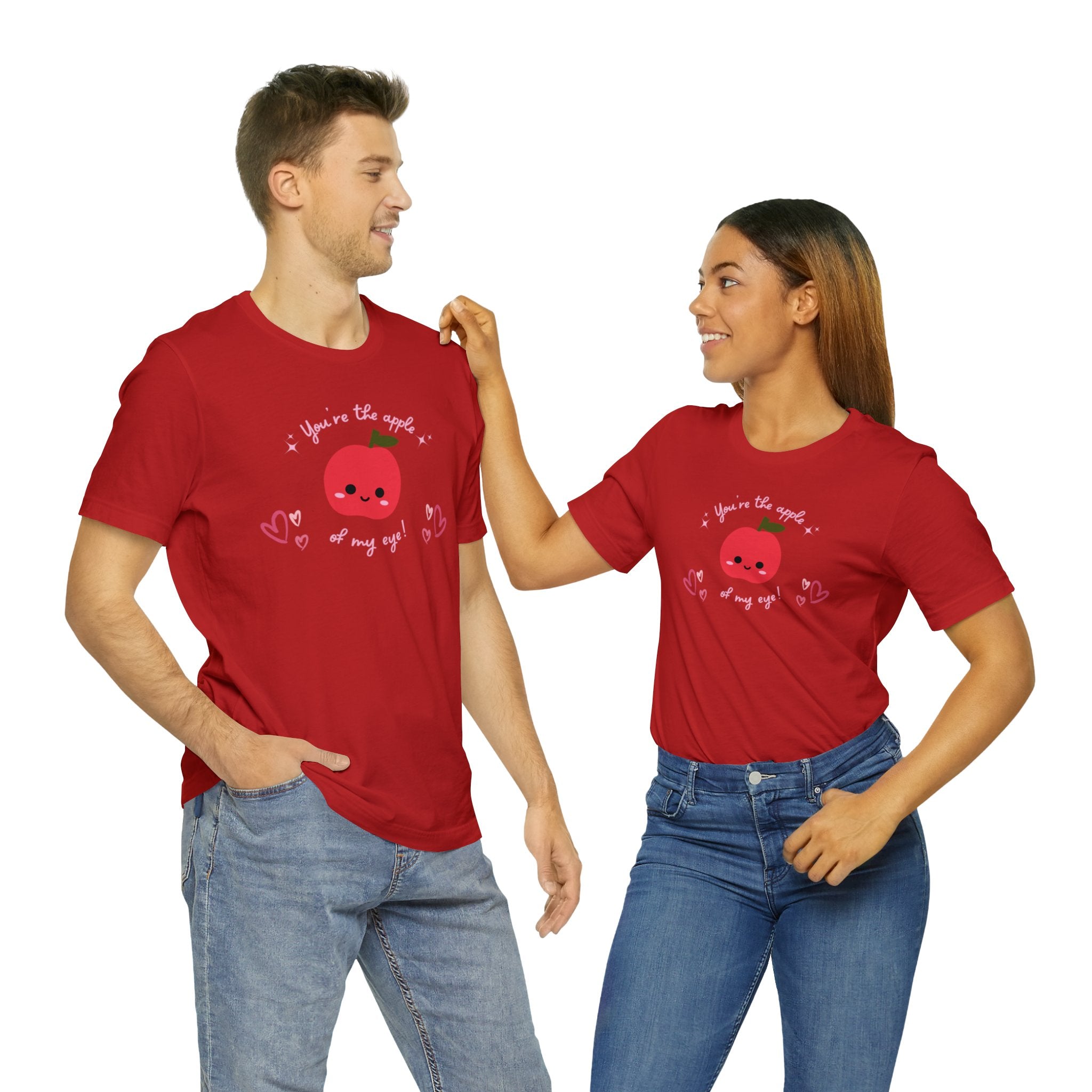 You Are The Apple Of My Eyes Unisex Jersey Short Sleeve Tee