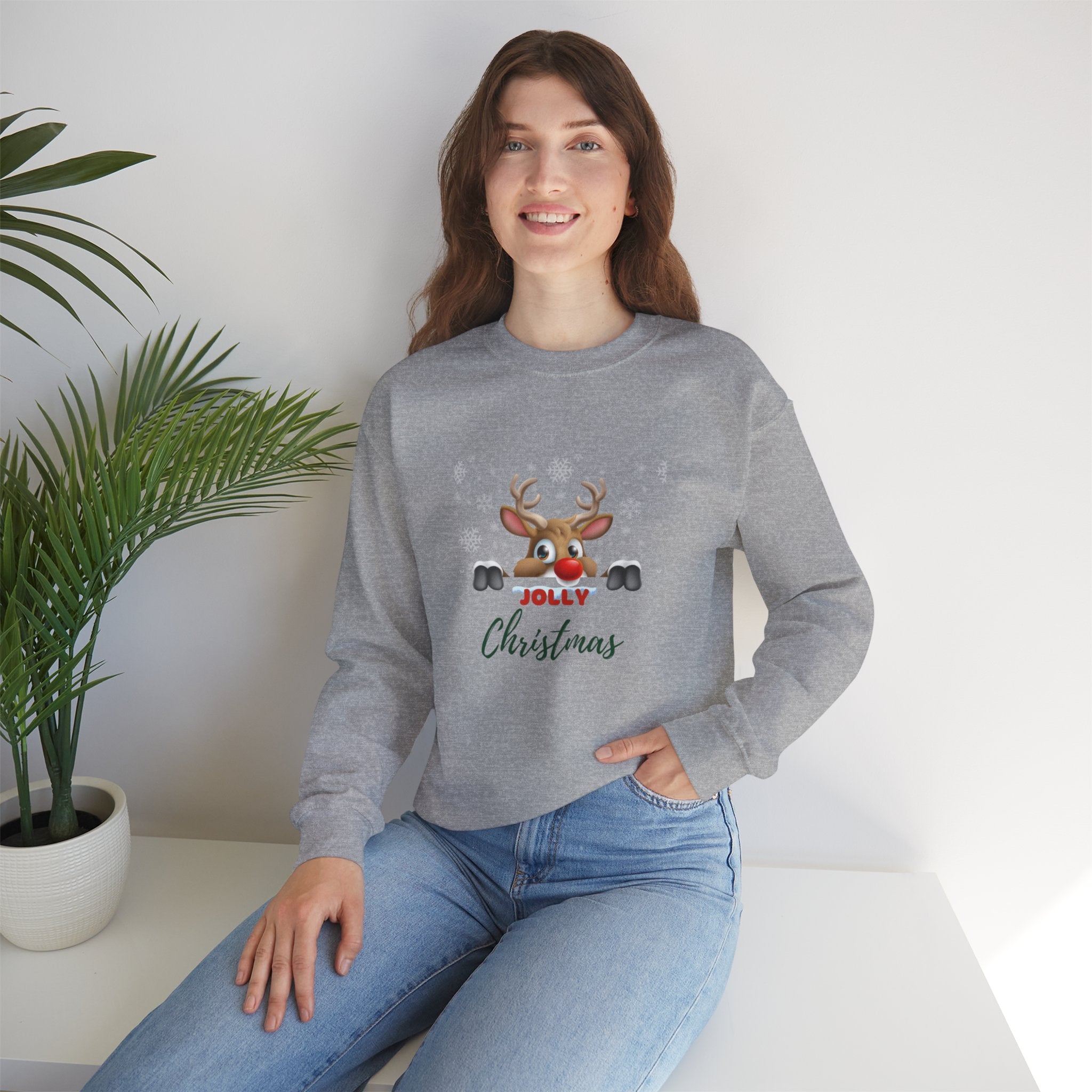 Jolly Christmas Unisex Heavy Blend™ Crewneck Sweatshirt