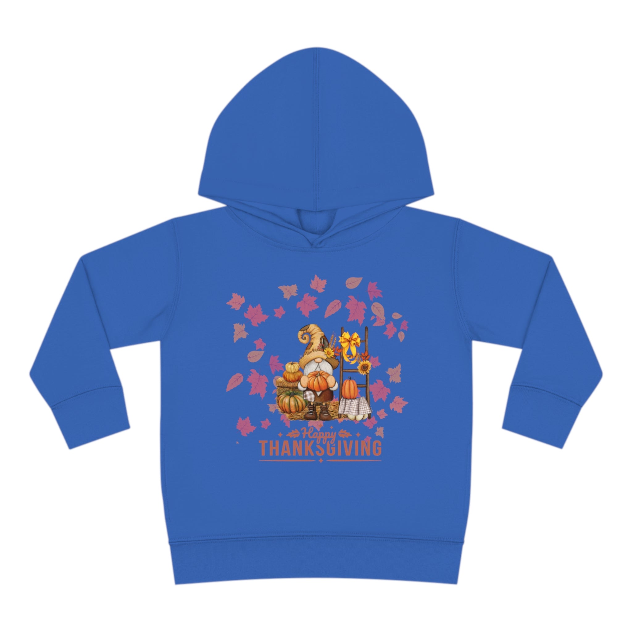 Gnome Happy Thanksgiving Toddler Pullover Fleece Hoodie