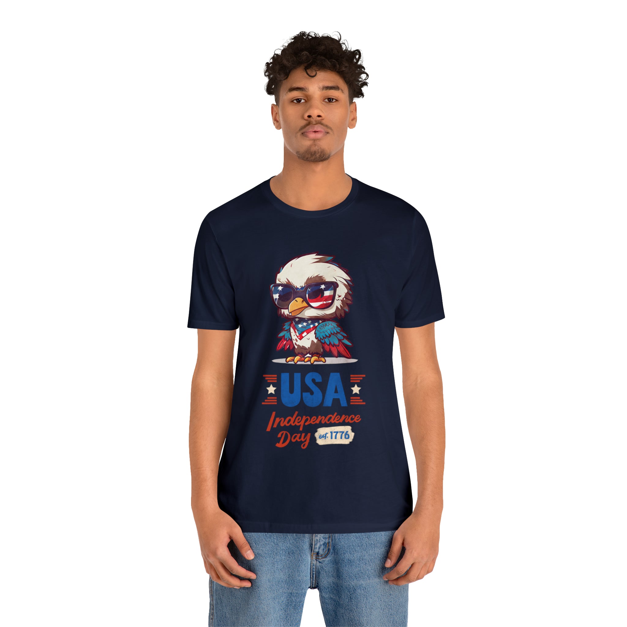 USA Independence Day Unisex Jersey Short Sleeve Tee