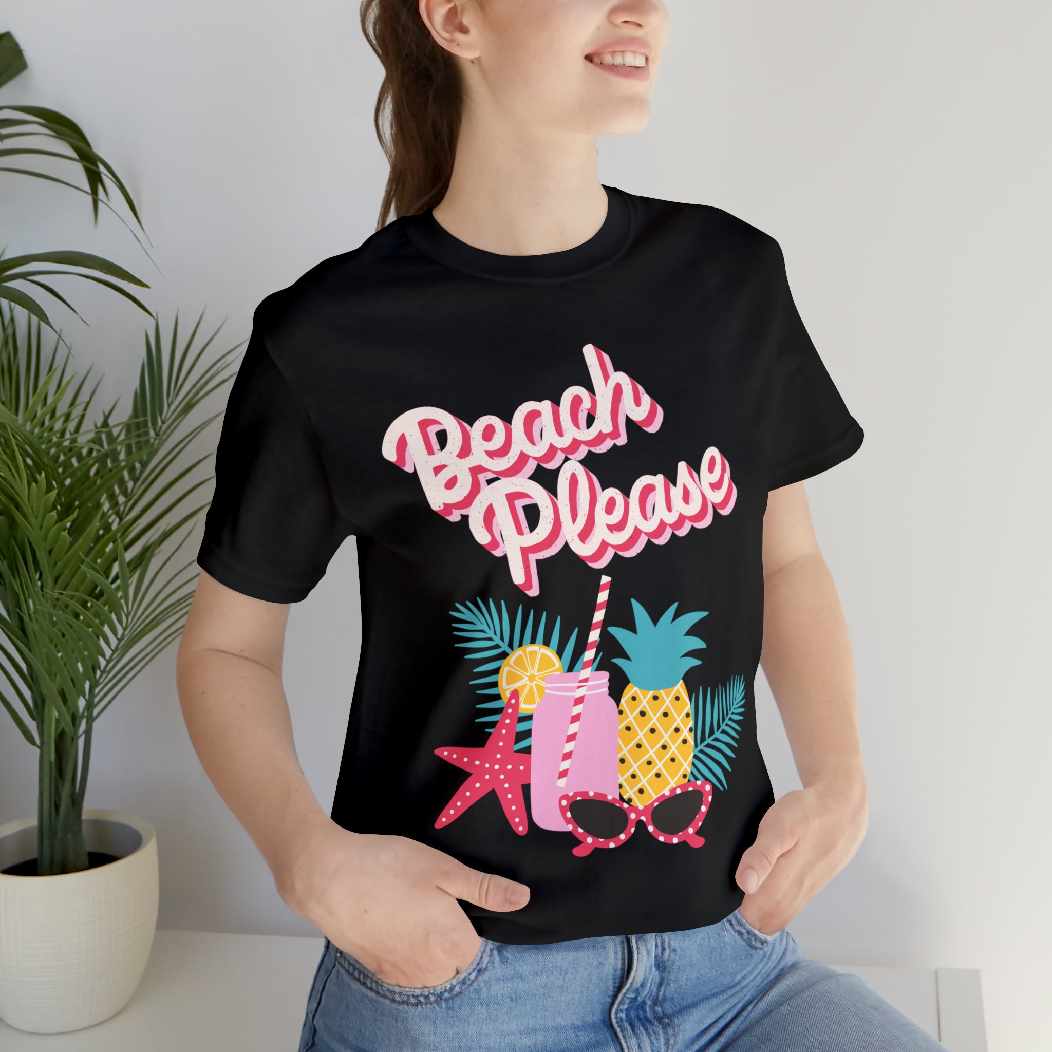 Beach Please Unisex Jersey Short Sleeve Tee