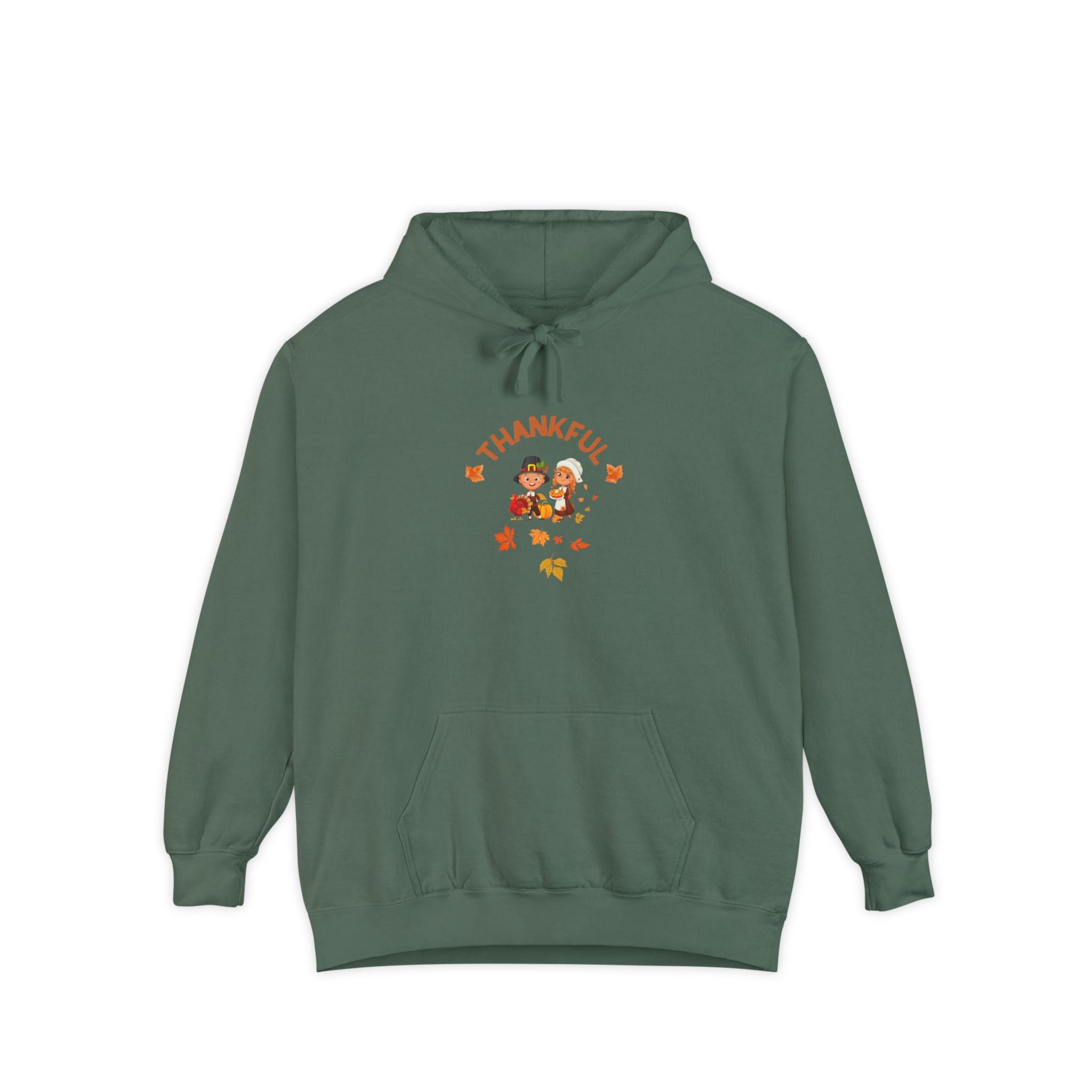Pilgrims Turkey Day Unisex Garment-Dyed Hoodie