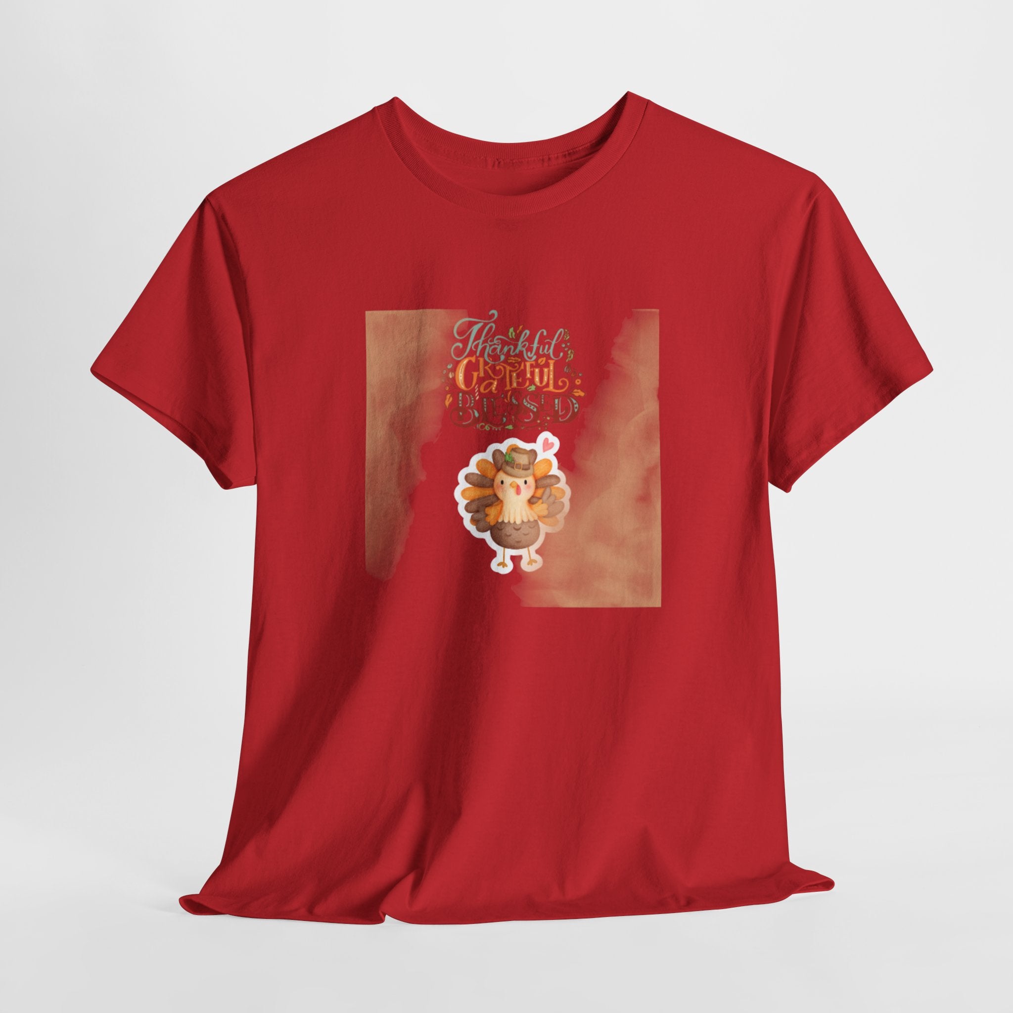 Thankful Grateful Blessed Unisex Heavy Cotton Tee