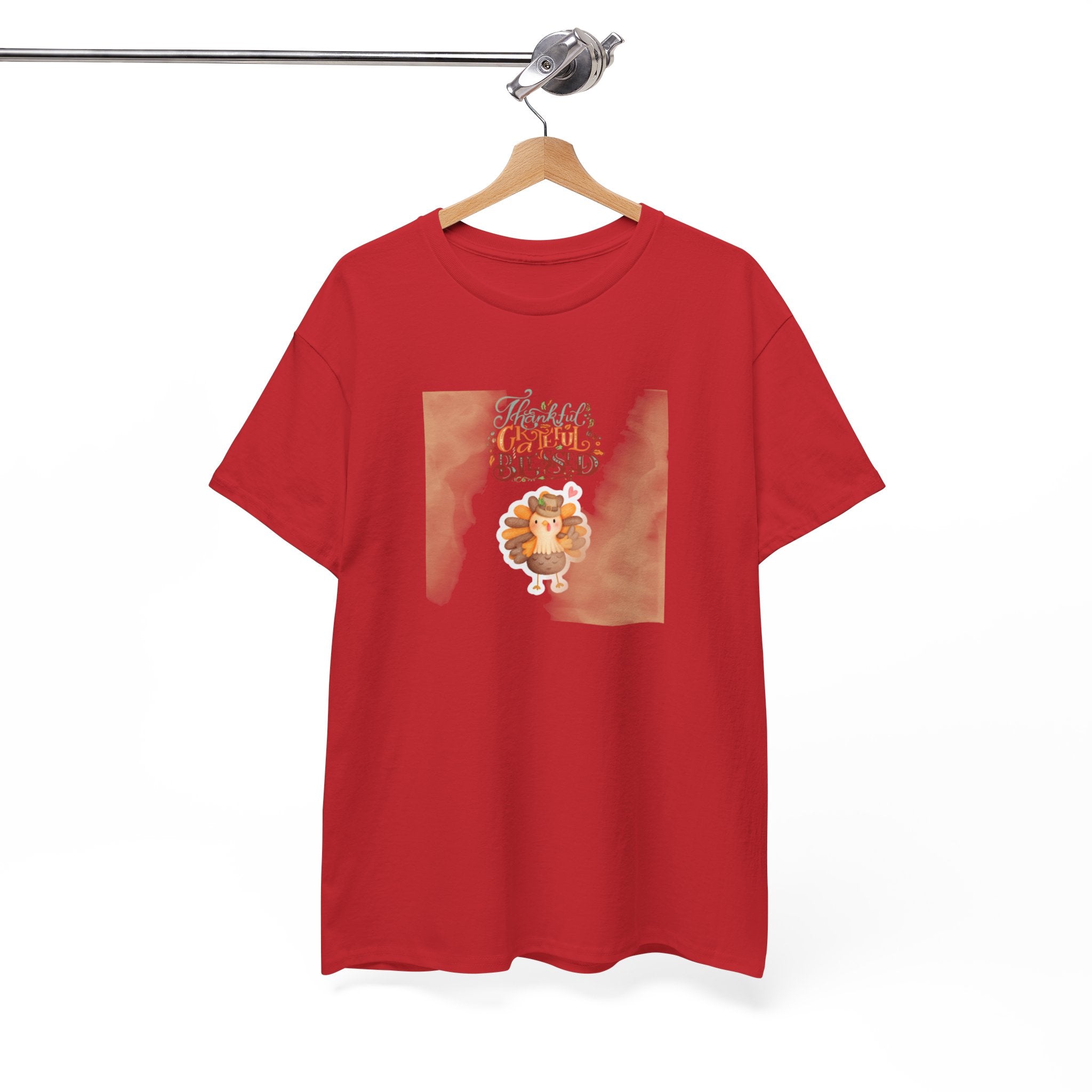 Thankful Grateful Blessed Unisex Heavy Cotton Tee