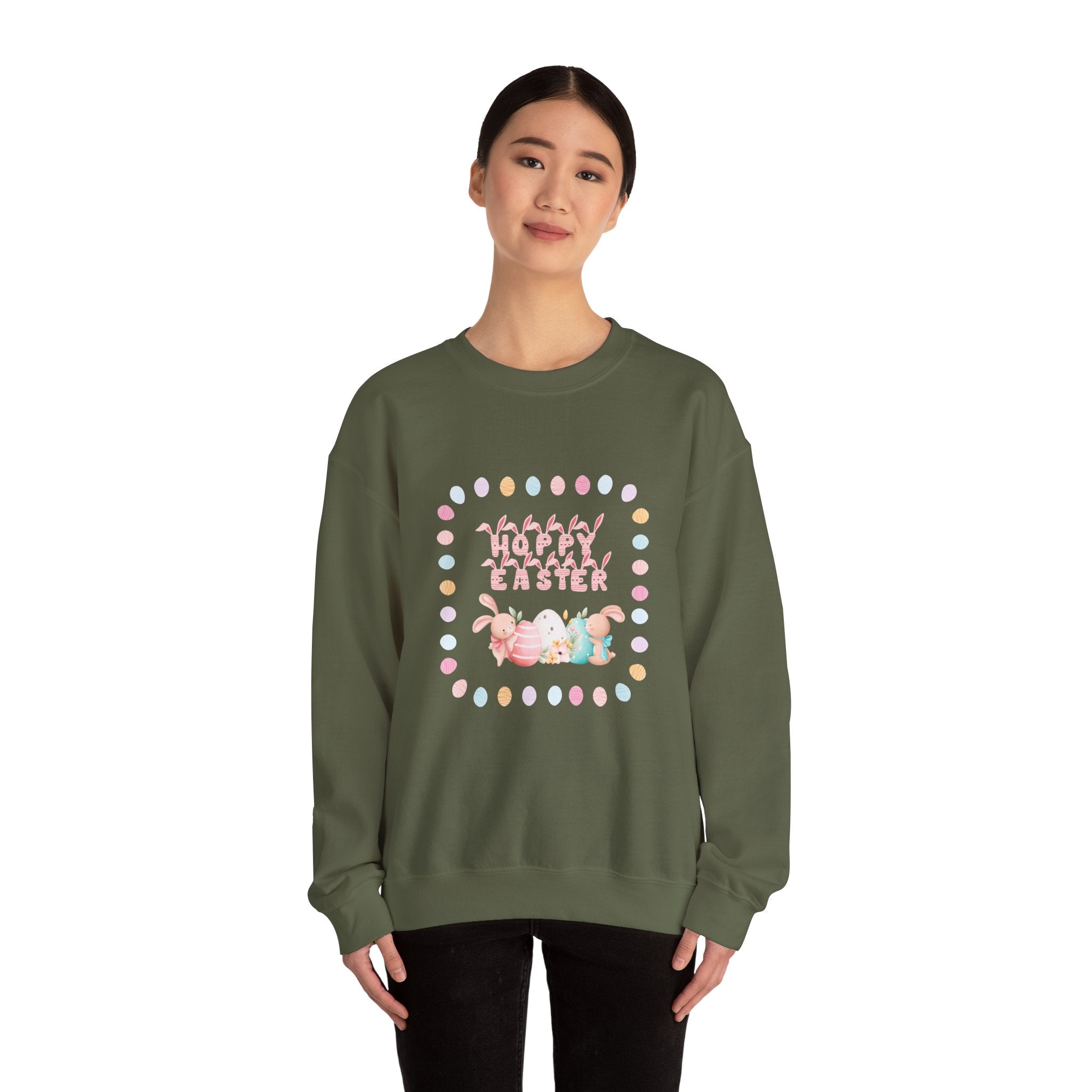 Hoppy Easter Crewneck Sweatshirt  Unisex Heavy Blend
