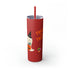 Trick or Treat Skinny Tumbler with Straw, 20oz