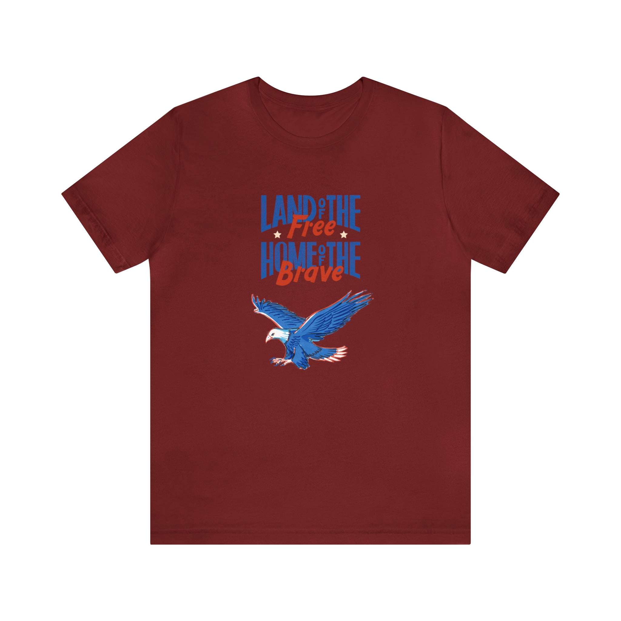 Land Of The Free Home Of The Brave Unisex Jersey Short Sleeve Tee