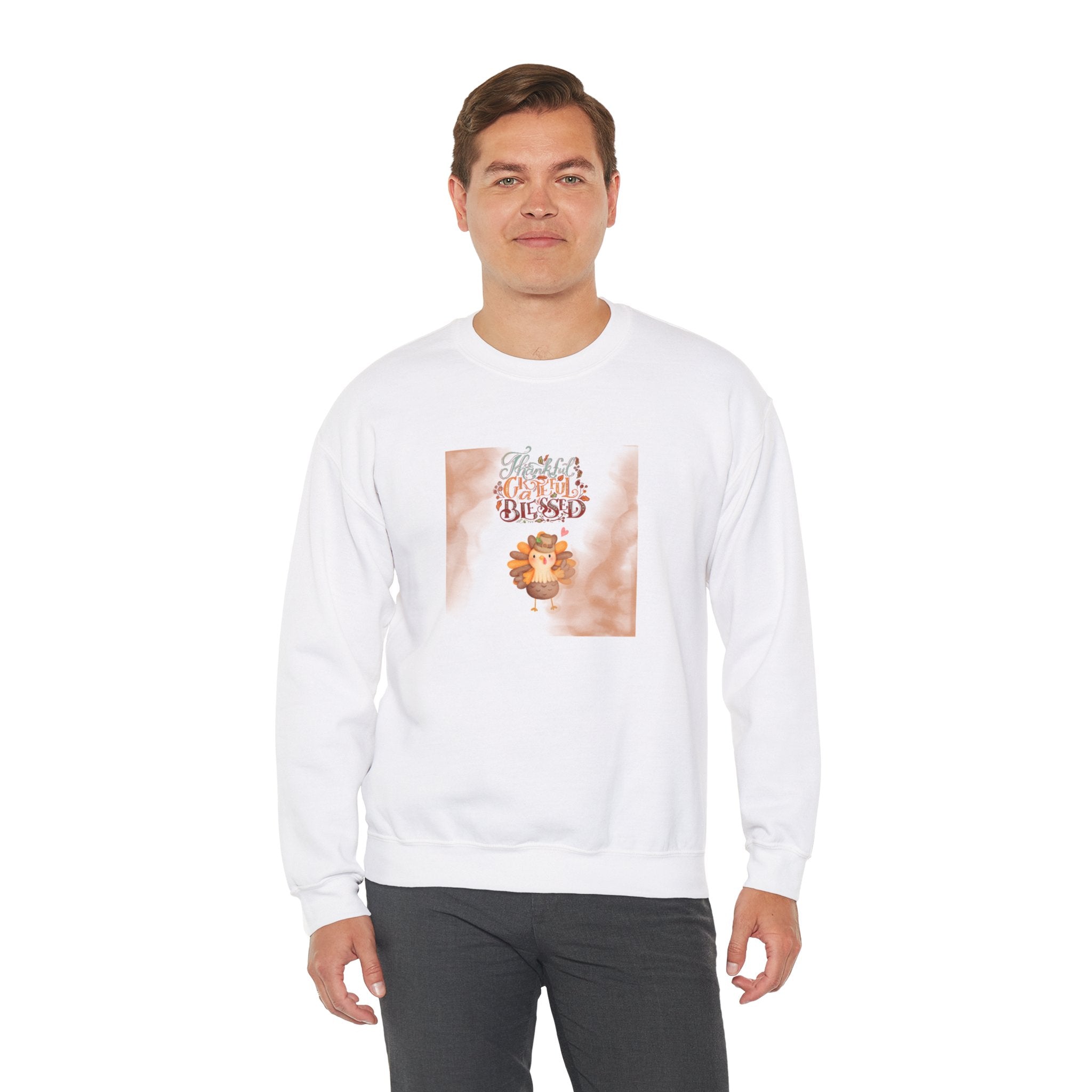Thankful Grateful Blessed Unisex Heavy Blend™ Crewneck Sweatshirt