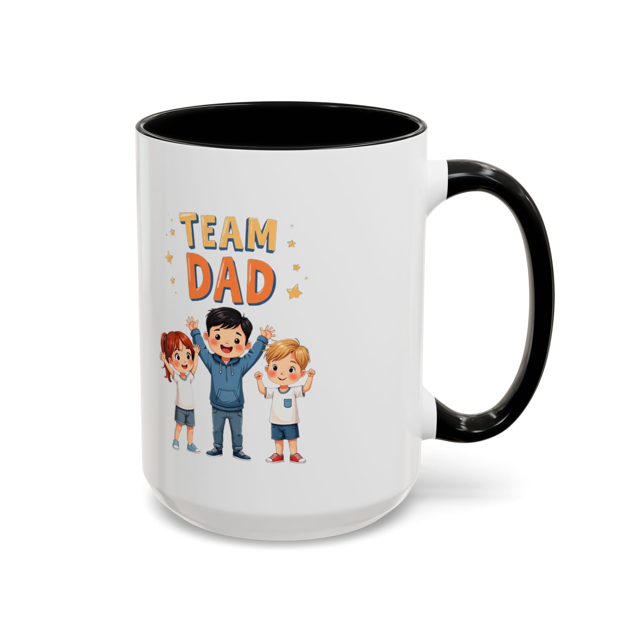 Team Dad Accent Coffee Mug