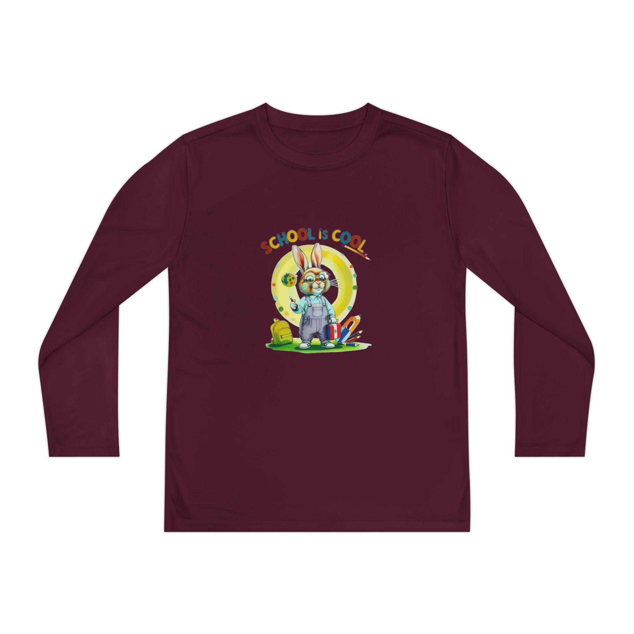 School is Cool Youth Long Sleeve Competitor Tee