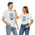 Land Of The Free Home Of The Brave Unisex Jersey Short Sleeve Tee