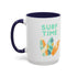 Surf Time Accent Coffee Mug (11, 15oz)