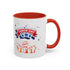 Wish U A Happy Labor Day Accent Coffee Mug (11, 15oz)