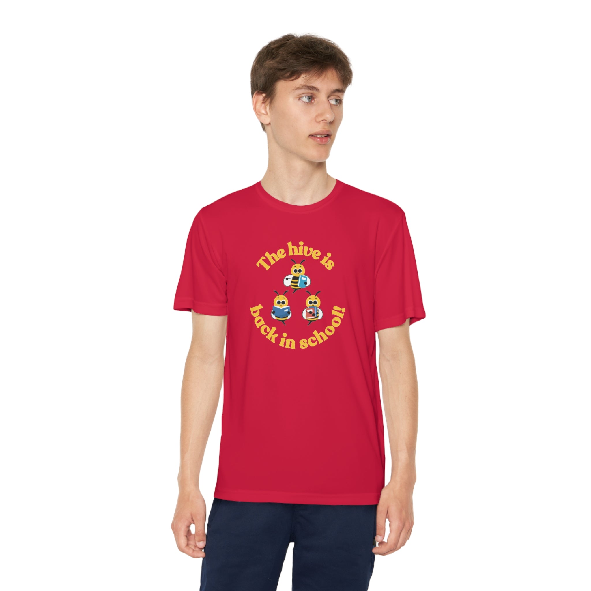 The Hive Is Back In School Youth Competitor Tee