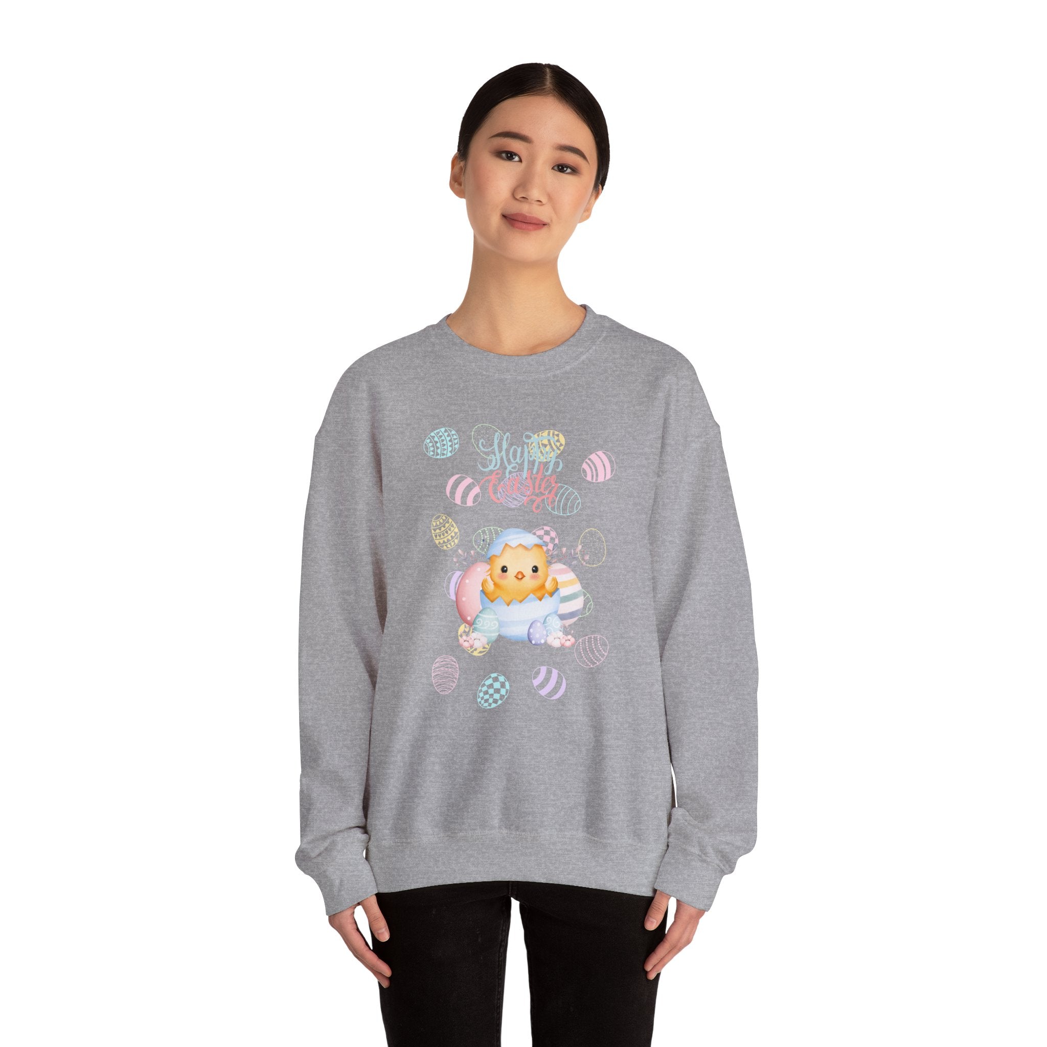 Chick Happy Easter Crewneck Sweatshirt - Unisex Heavy Blend™