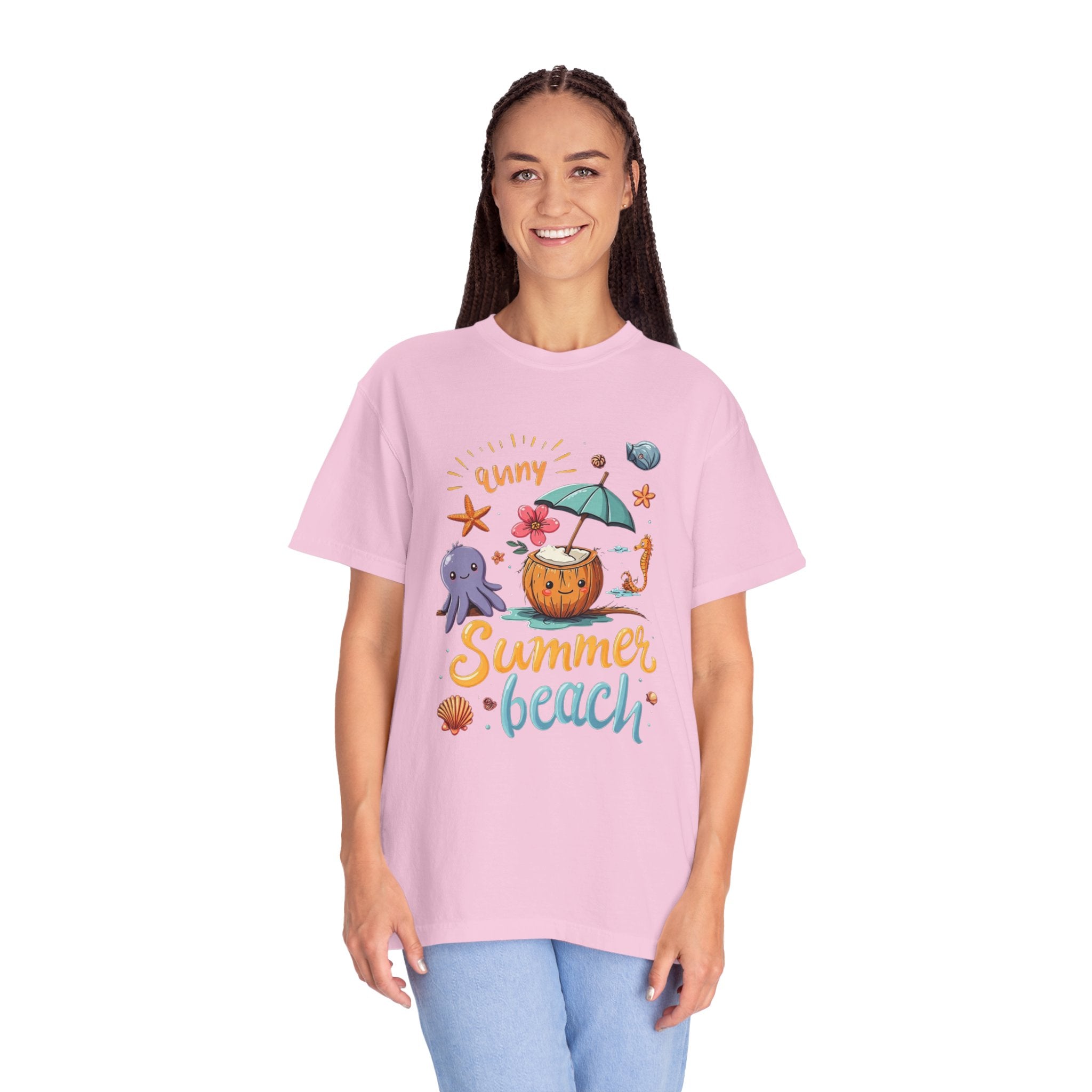 Sunny Summer Beach Fun Unisex T-shirt, Graphic Tee