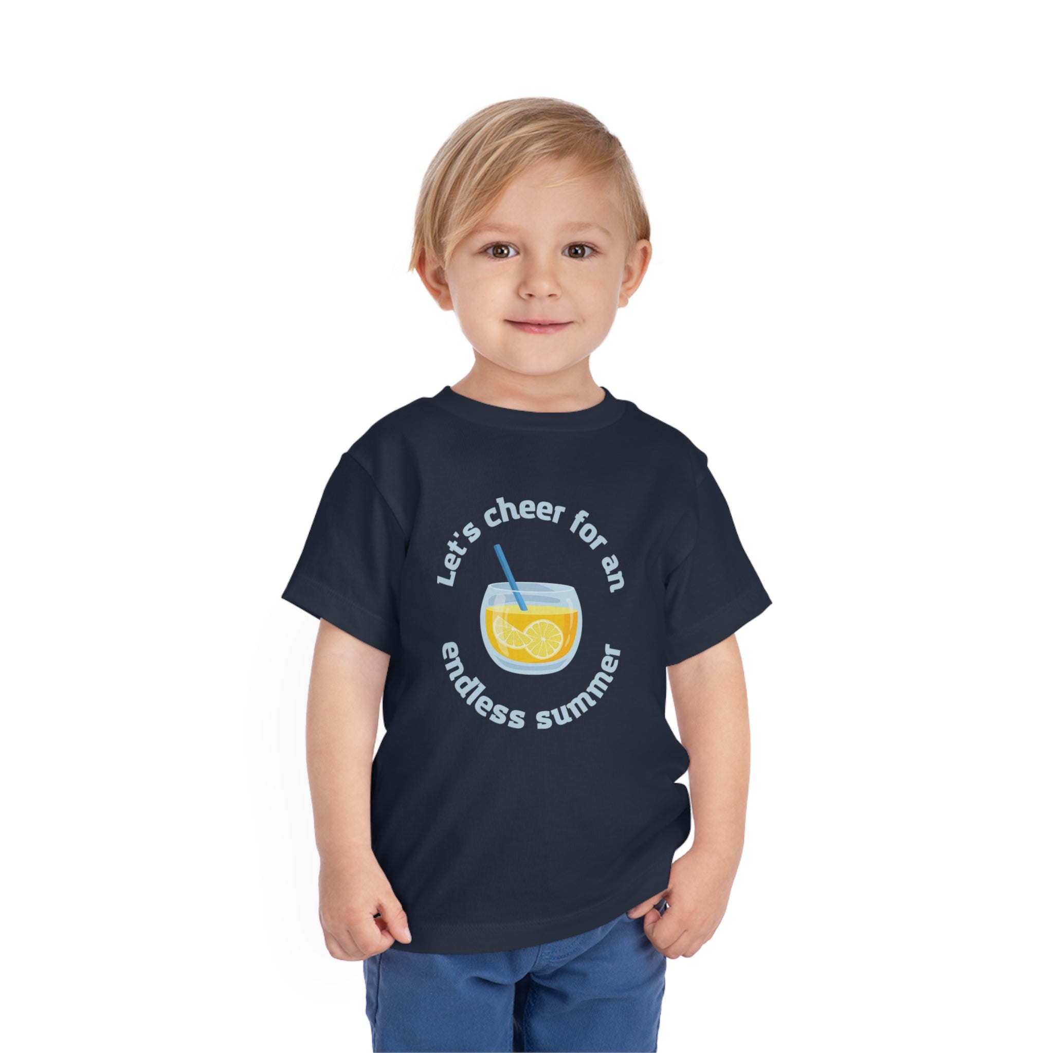 Let's Cheer For An Endless Summer Toddler Short Sleeve Tee