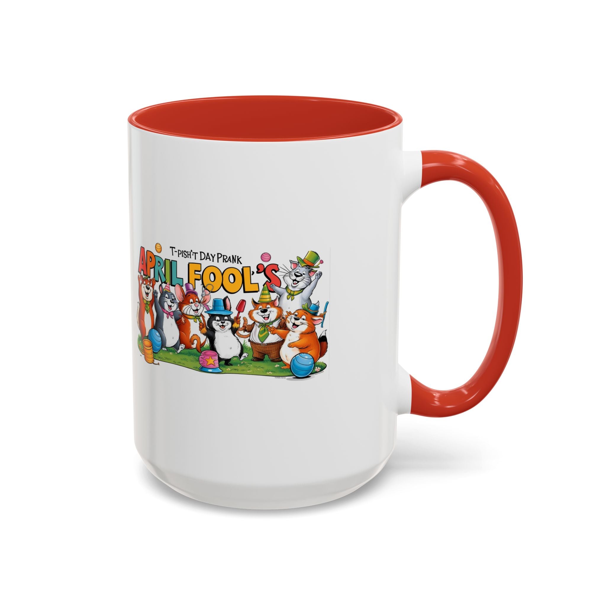 T-Pish'-T Day Prank Accent Coffee Mug