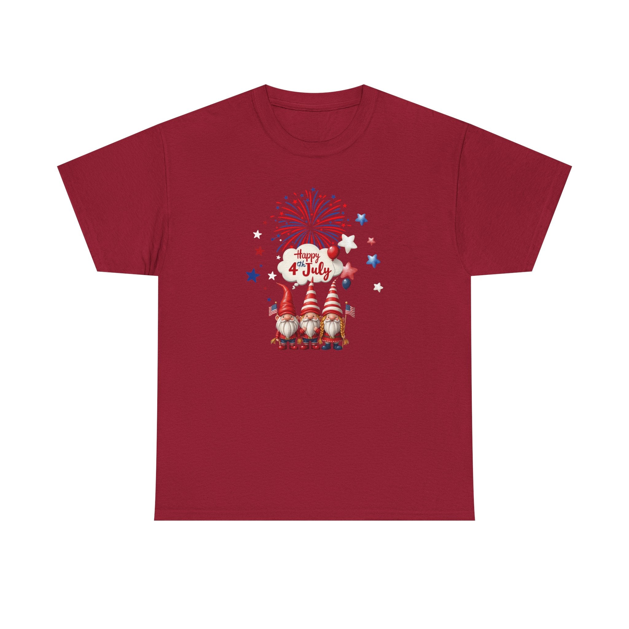 Gnome 4th of July Unisex Heavy Common Tee