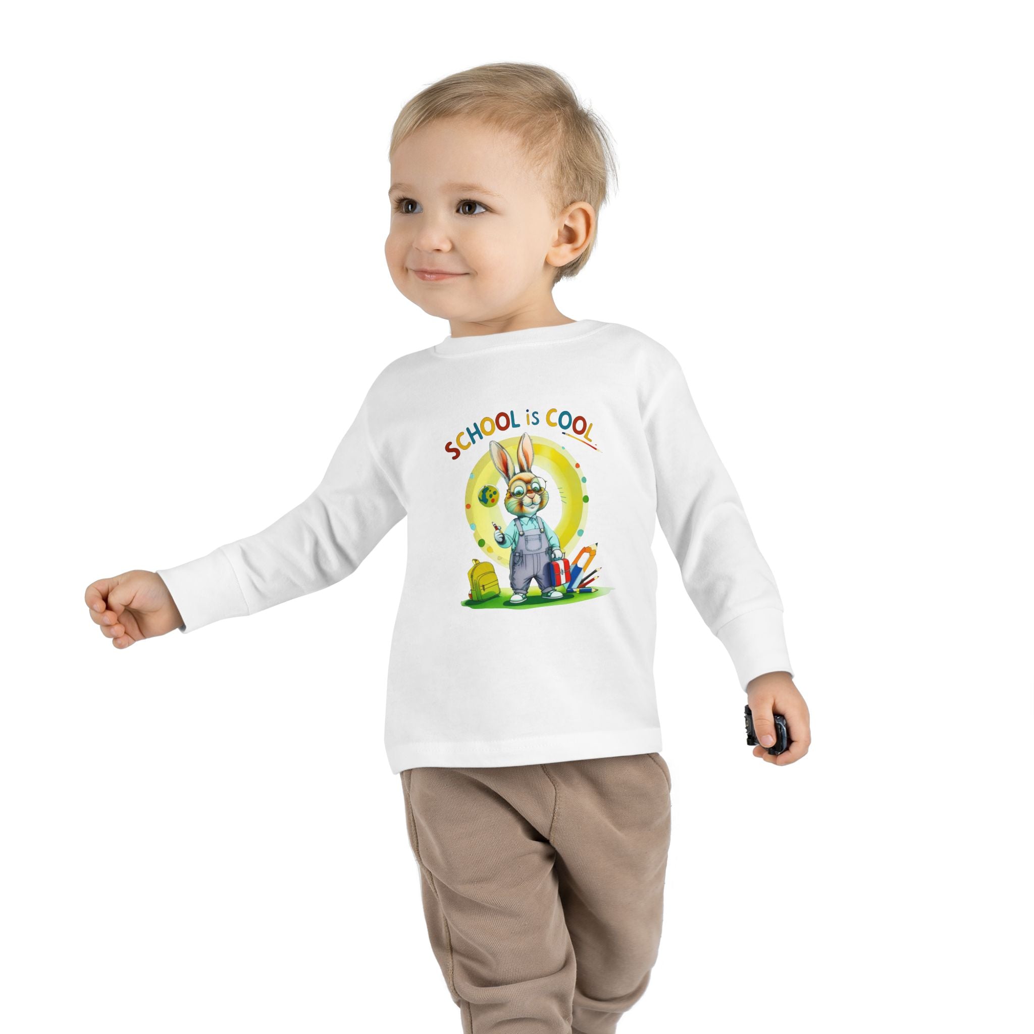 School is Cool Toddler Long Sleeve Tee