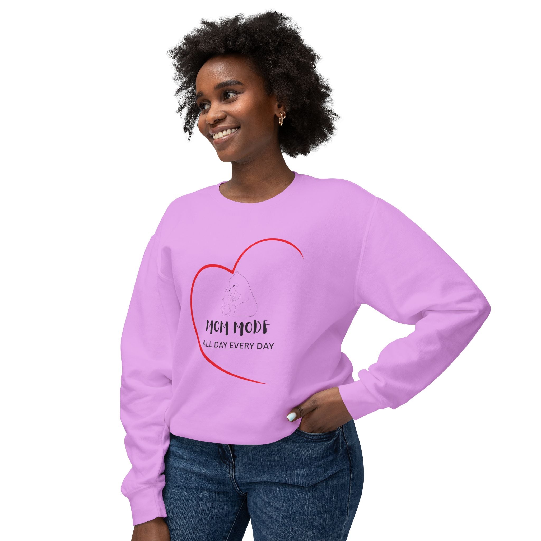 Mom Mode Lightweight Crewneck Sweatshirt