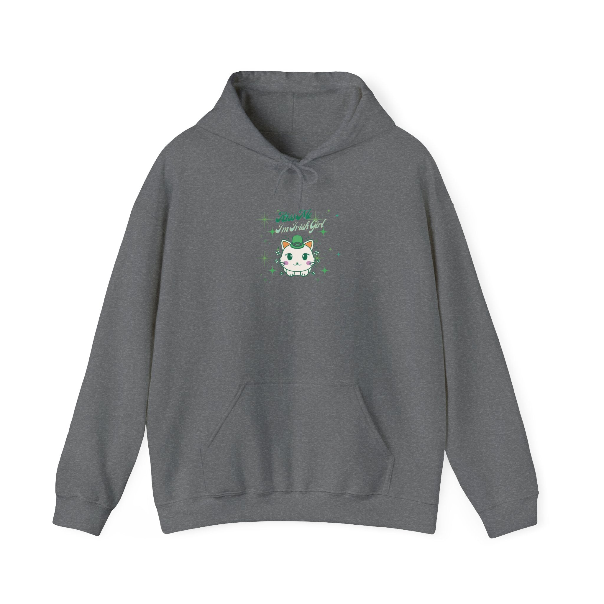 Kiss Me I'm Irish Cat Cozy Unisex Hoodie