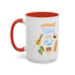 Summertime Fun Accent Coffee Mug (11, 15oz)