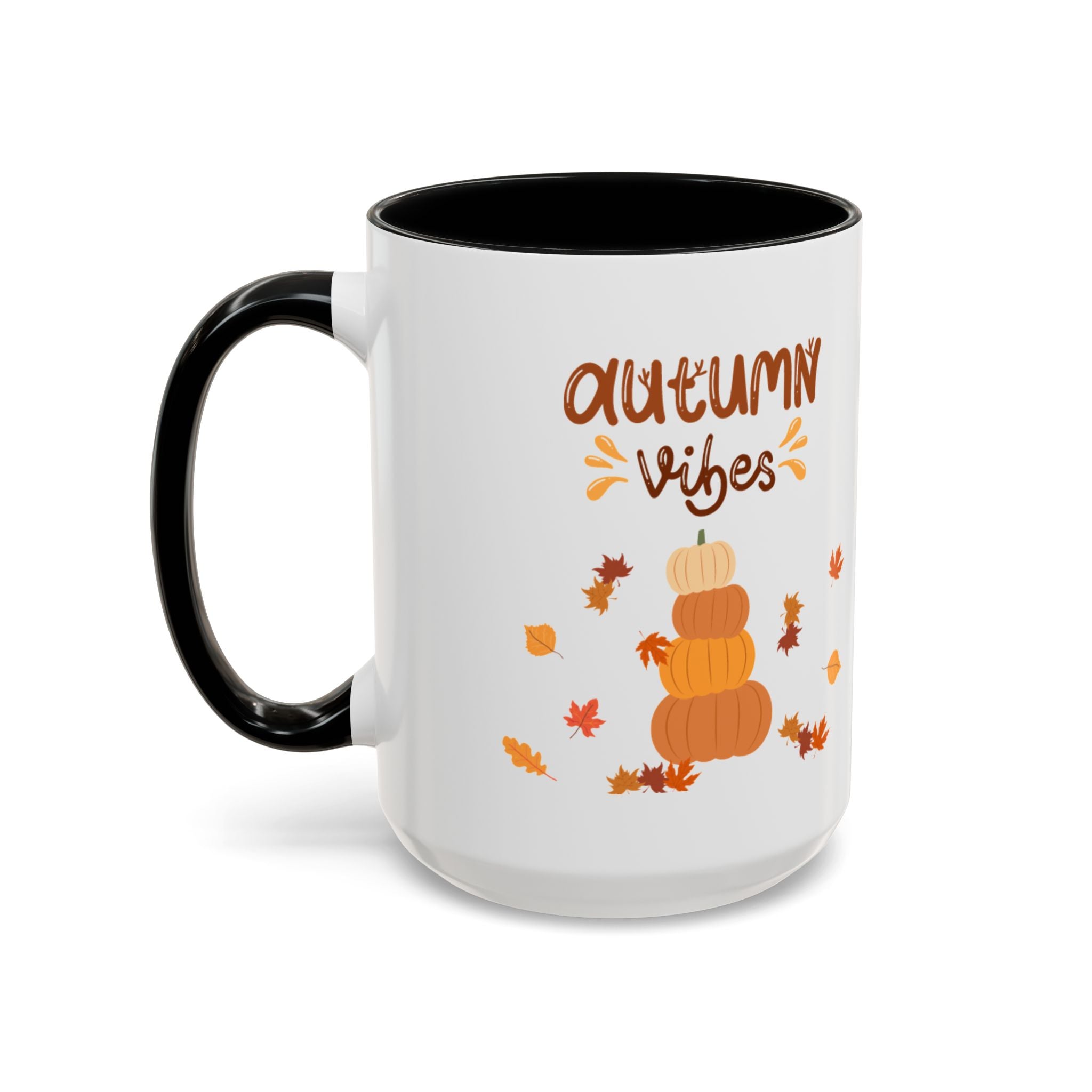 Autumn Vibes Accent Coffee Mug (11, 15oz)