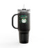 Kiss Me I'm Irish Cat Insulated Travel Mug - 40oz