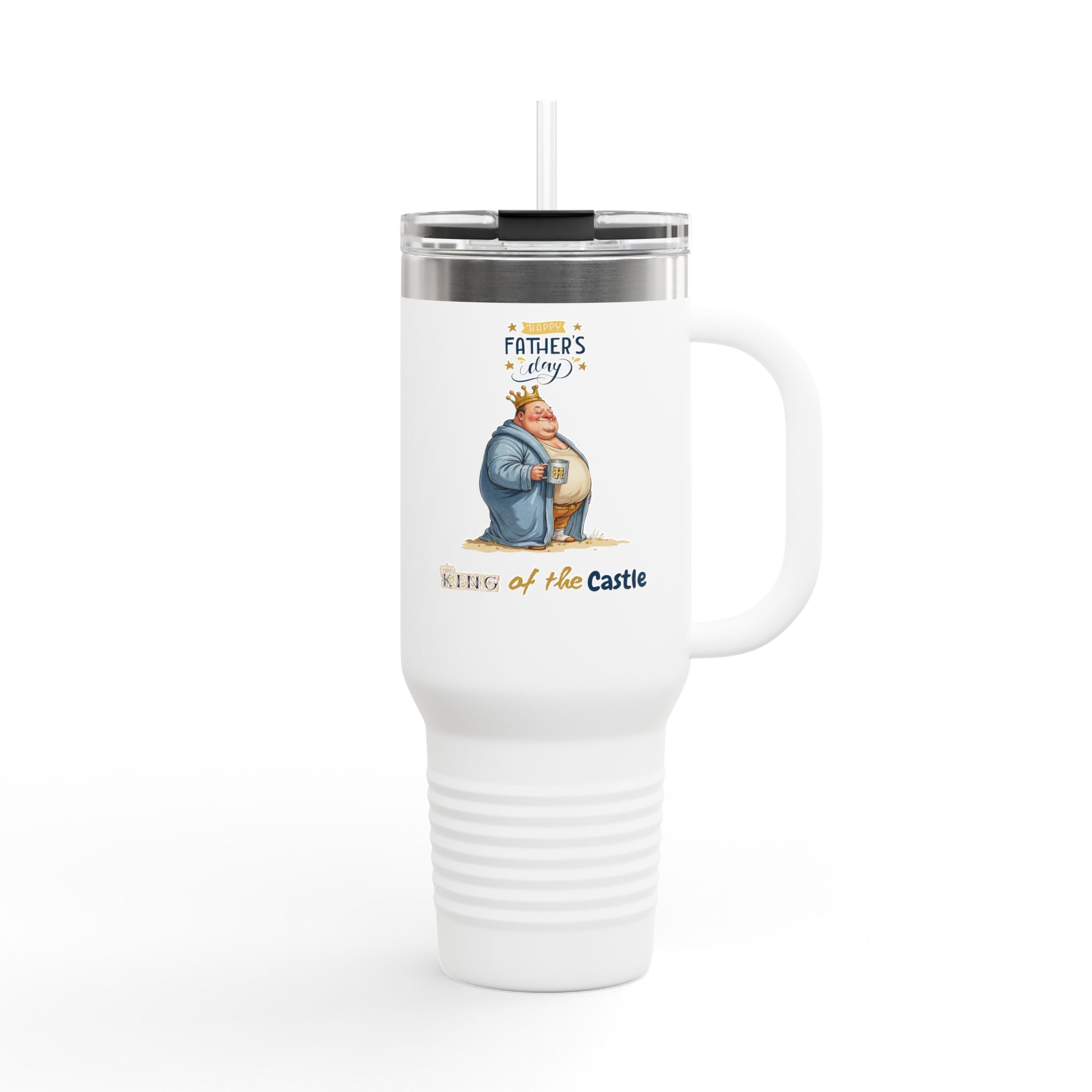 Father's Day King of the Castle Insulated Travel Mug